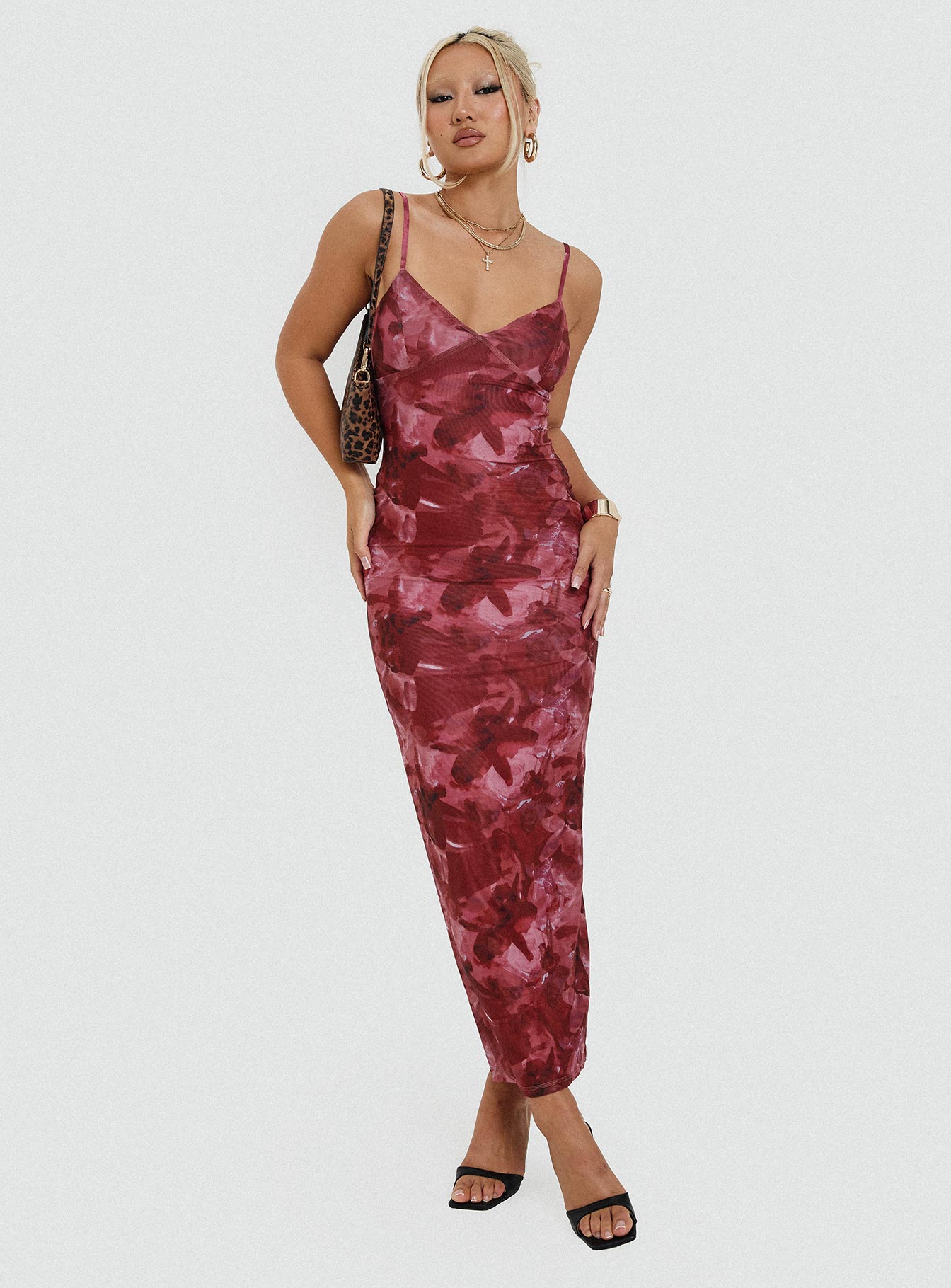 Hathaway Maxi Dress Burgundy Floral、mySite、solidvoid