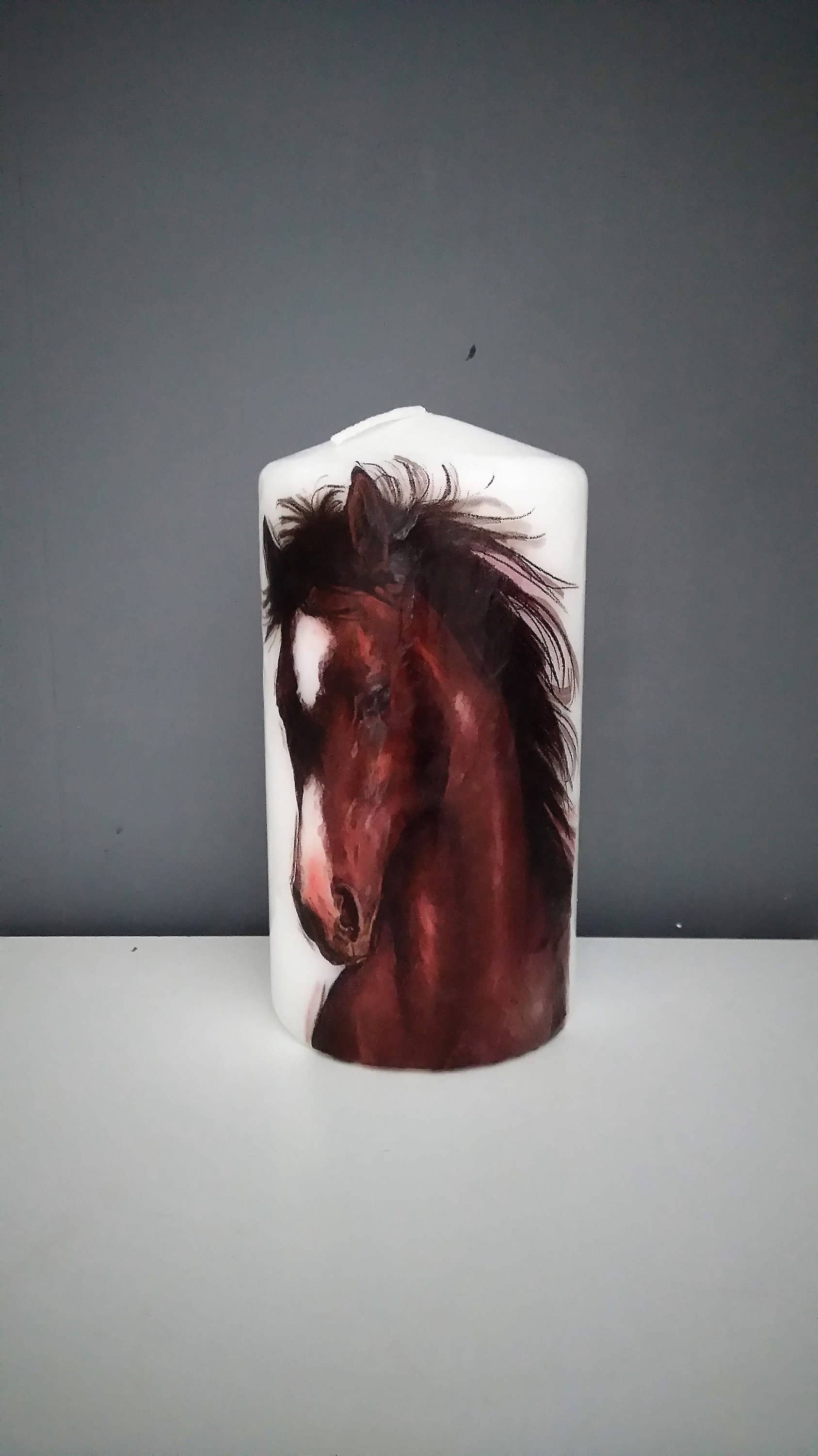 Horse Decorated Candle、mySite、g9winljtr