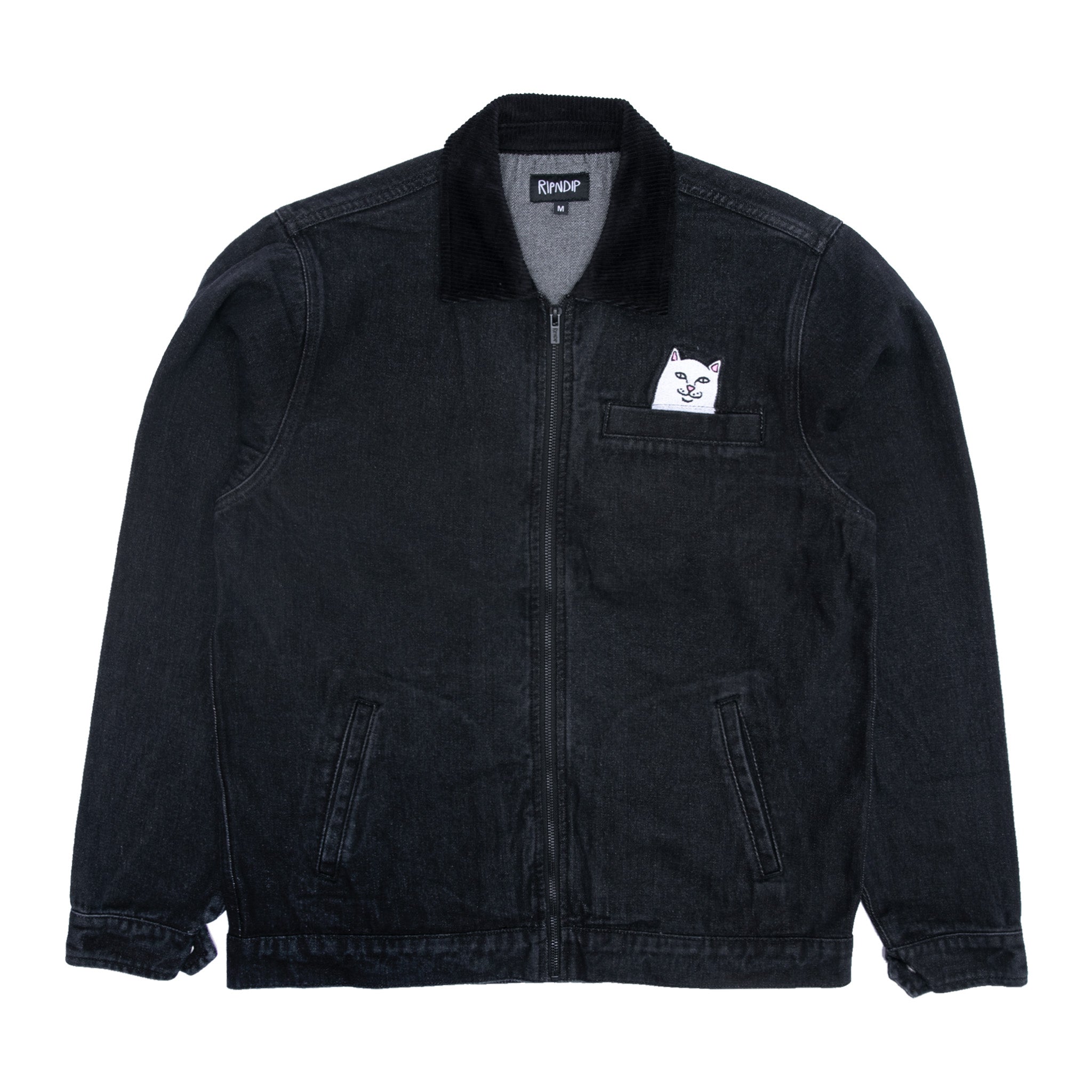  La Brea Peeking Nermal Work Jacket (Black Washed Denim)、mySite、merchandisen
