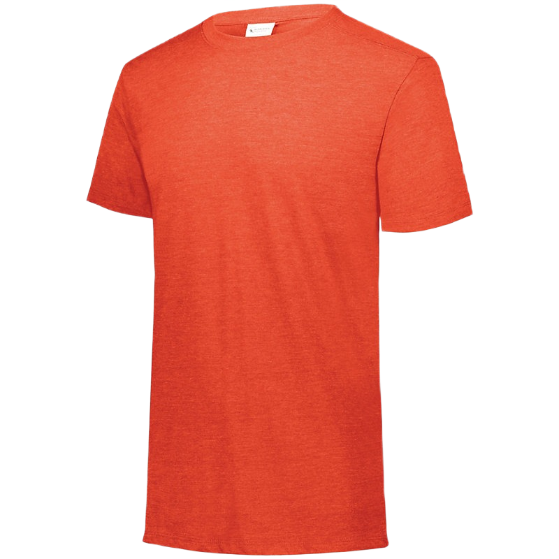 Augusta Tri-Blend Tee - Orange Heather、mySite、noshort