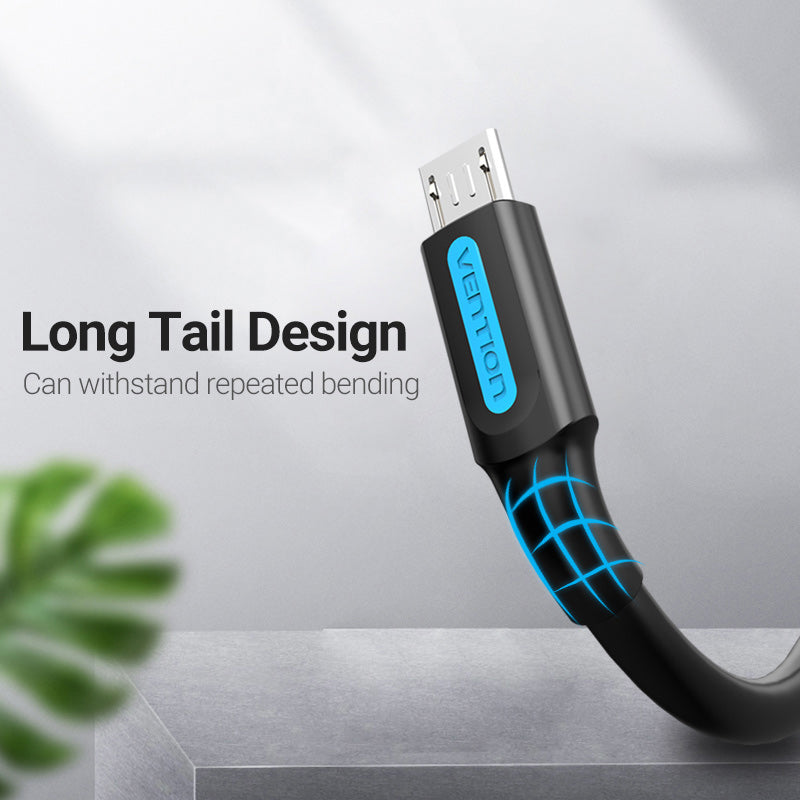 Vention USB 2.0 A Male to Micro-B Male 3A Cable、mySite、fannypackpong