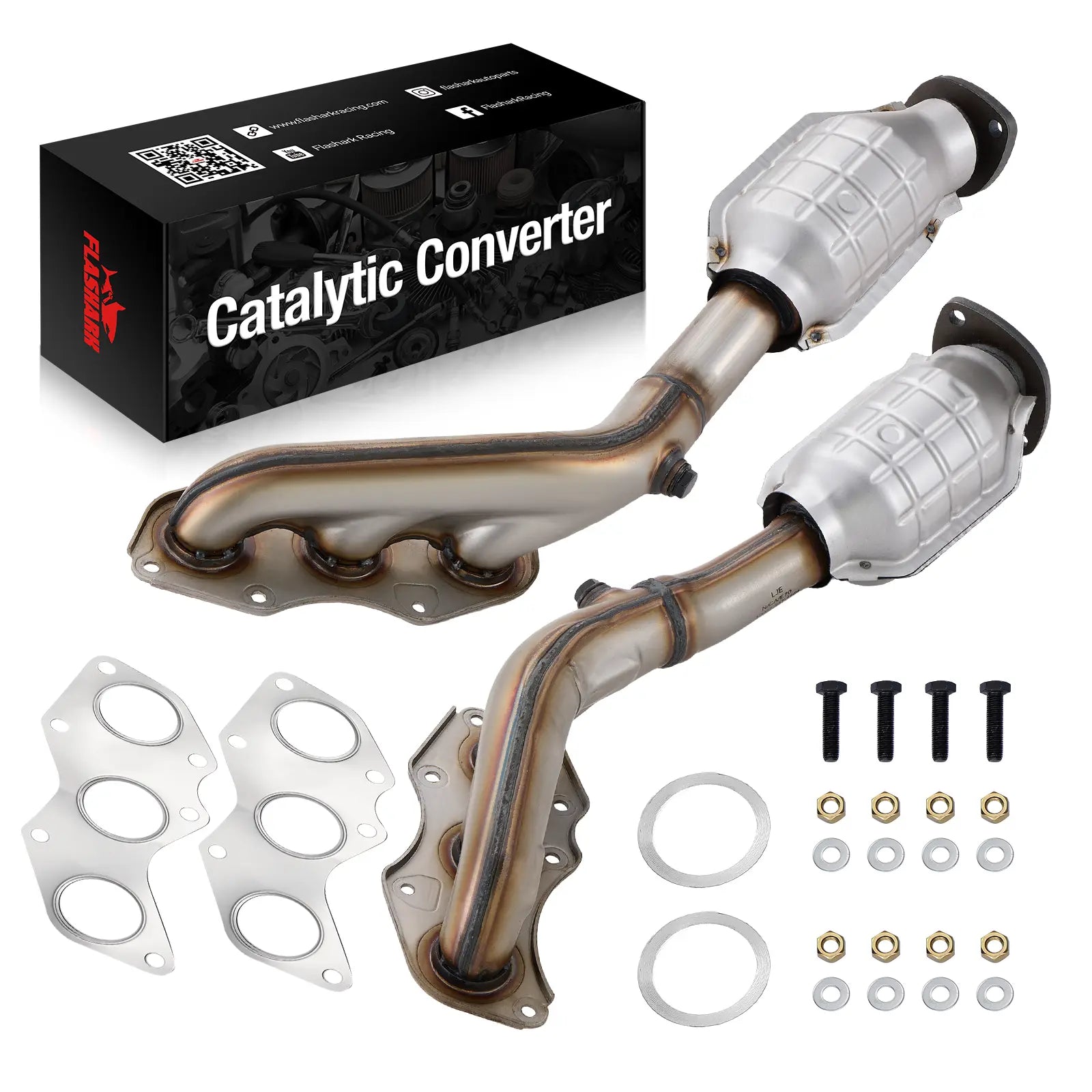 Exhaust Manifold Catalytic Converter Kit for 2006 - 2017 Lexus IS250/IS350/GS350/RC350 2.5L/3.5L V6 2PC、mySite、nflplayoffbracketp