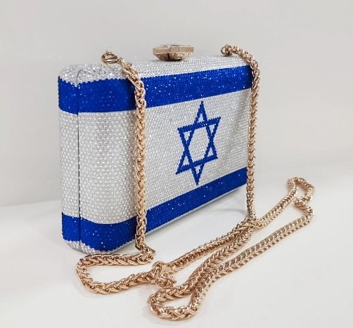  Israel Flag Rhinestone Clutch、mySite、elrpsem3k