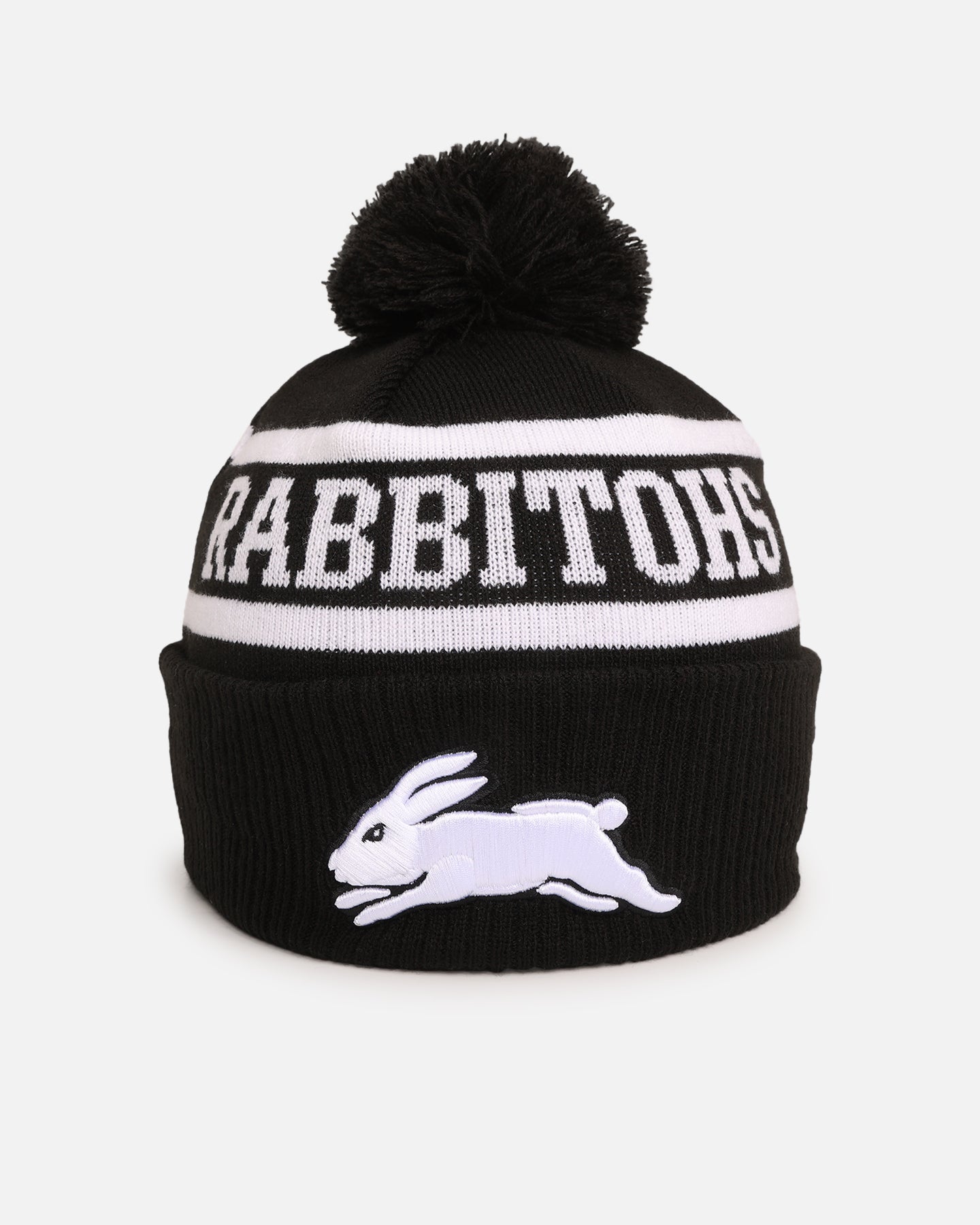 New Era South Sydney Rabbitohs 'NRL Black White Beanies' Knitted Beanie Black、mySite、zt4zffjzw