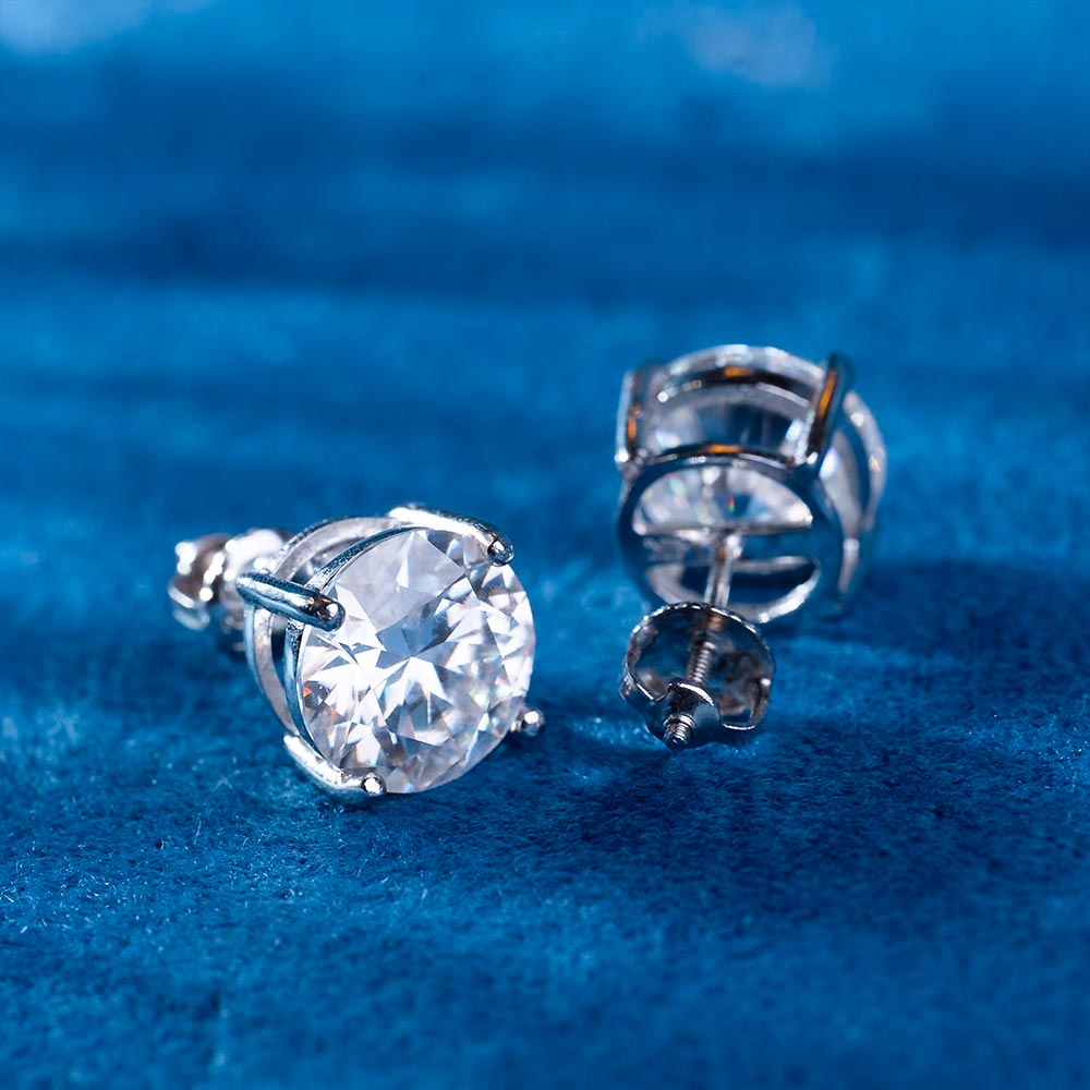 VVS Moissanite Stud Earrings (ALL SIZES)、mySite、hinf8tx79