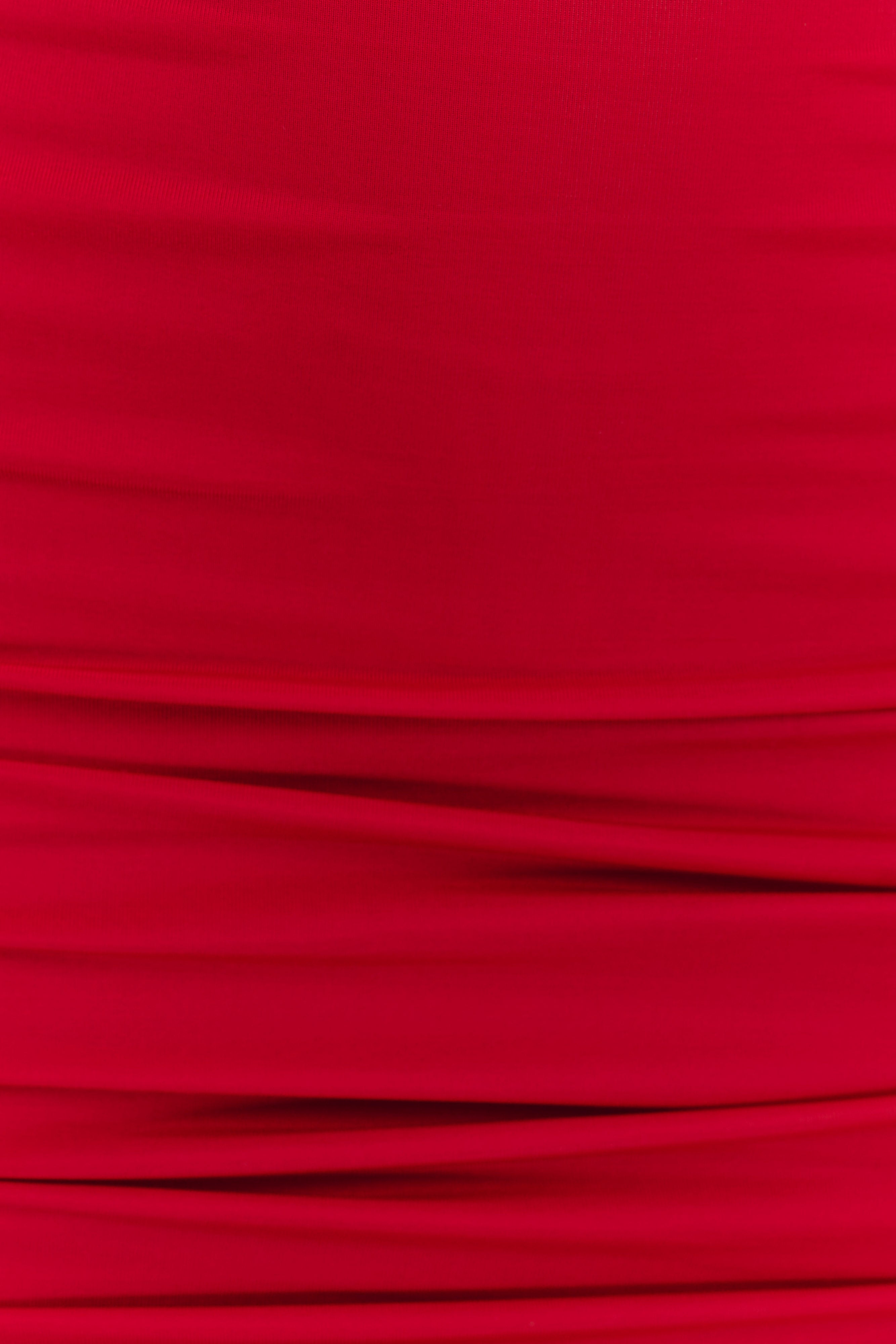 Mariposa Slinky Halter Mini Dress - Red、mySite、solidvoid