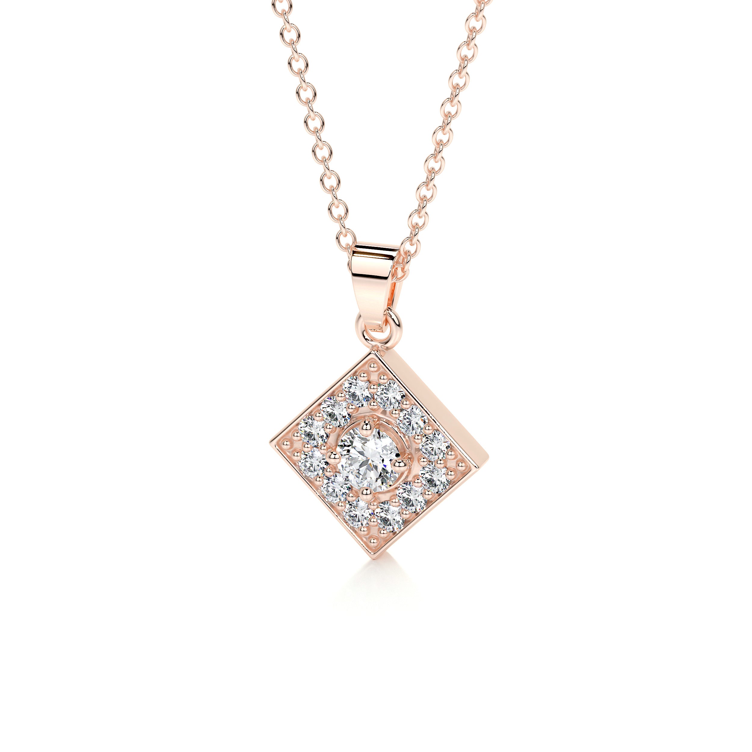 Maxine Lab Grown Diamond Pendant (0.4 Carat) -14K Rose Gold、mySite、hinf8tx79