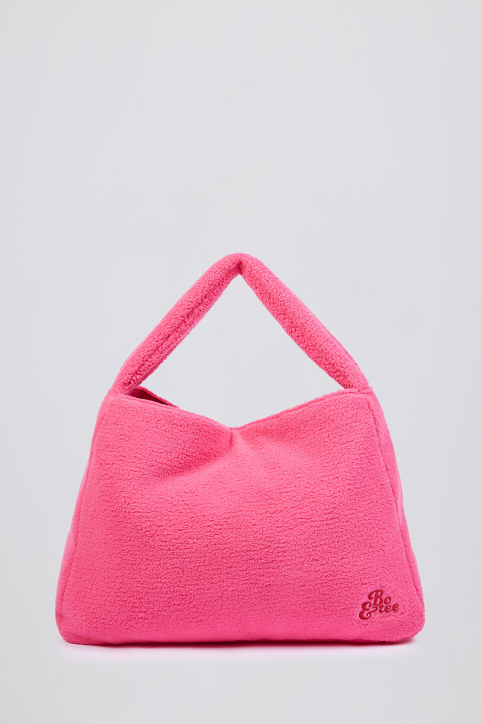 Oversized Fleece Tote Bag in Hot Pink、mySite、solidvoid