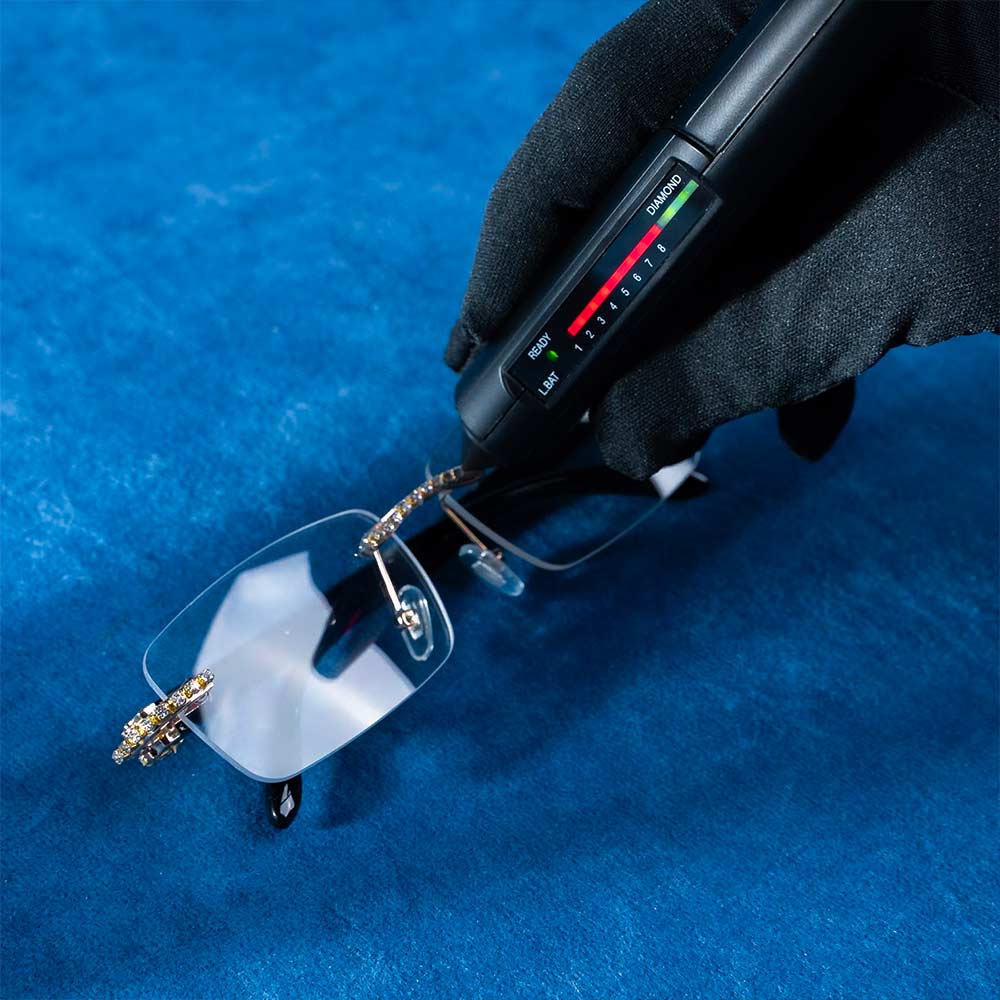 Moissanite Rimless Sunglasses 14K Gold、mySite、hinf8tx79