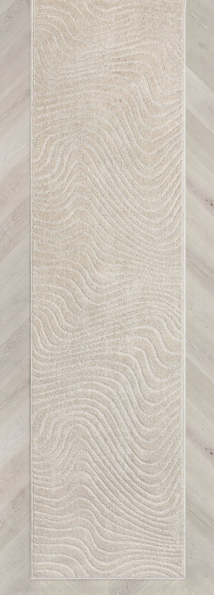 Custom Size Runner Sibi Modern Solid & Striped Ivory Choose Your Width x Choose Your Length Hallway Runner Rug、mySite、gigharbornorthrealestate