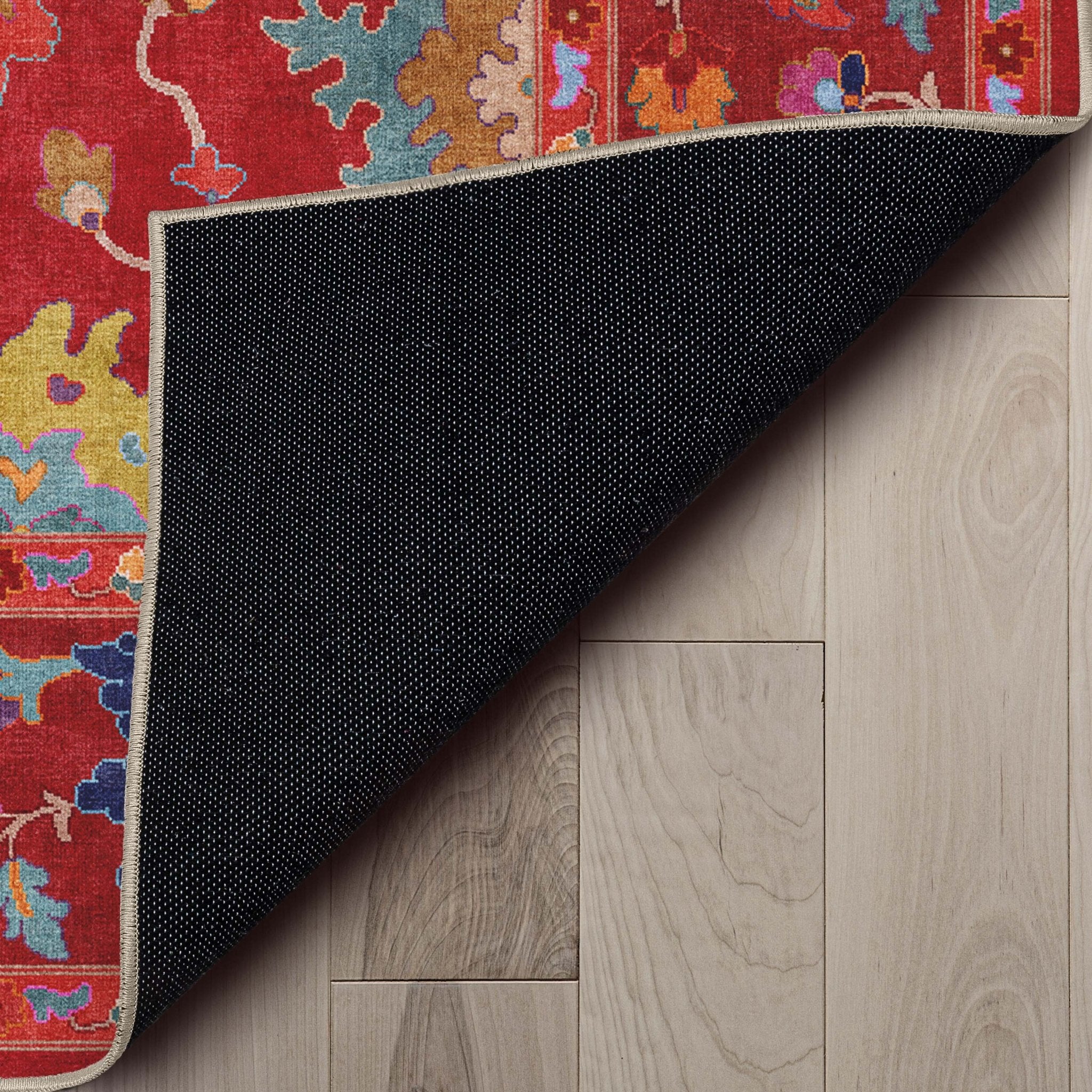 Bodrum Vintage Bohemian Floral Rug for Living Room Bedroom Dining Room ,Easy Clean、mySite、gigharbornorthrealestate