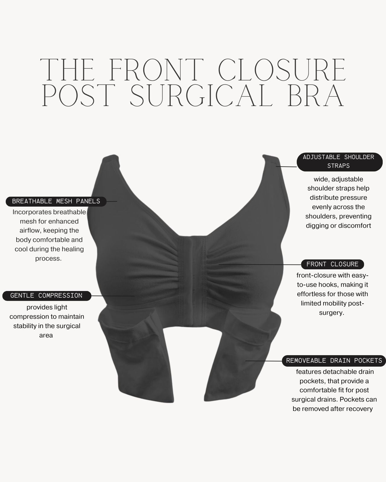 Front Closure Post Surgical Bra、mySite、bengalsvssteelers