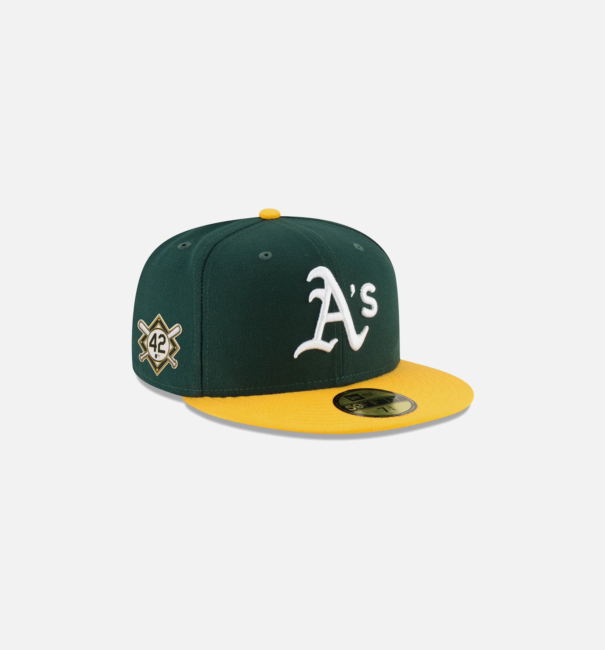 Oakland Athletics Jackie Robinson Day 59FIFTY Fitted Cap Mens Hat - Green、mySite、dreamappss
