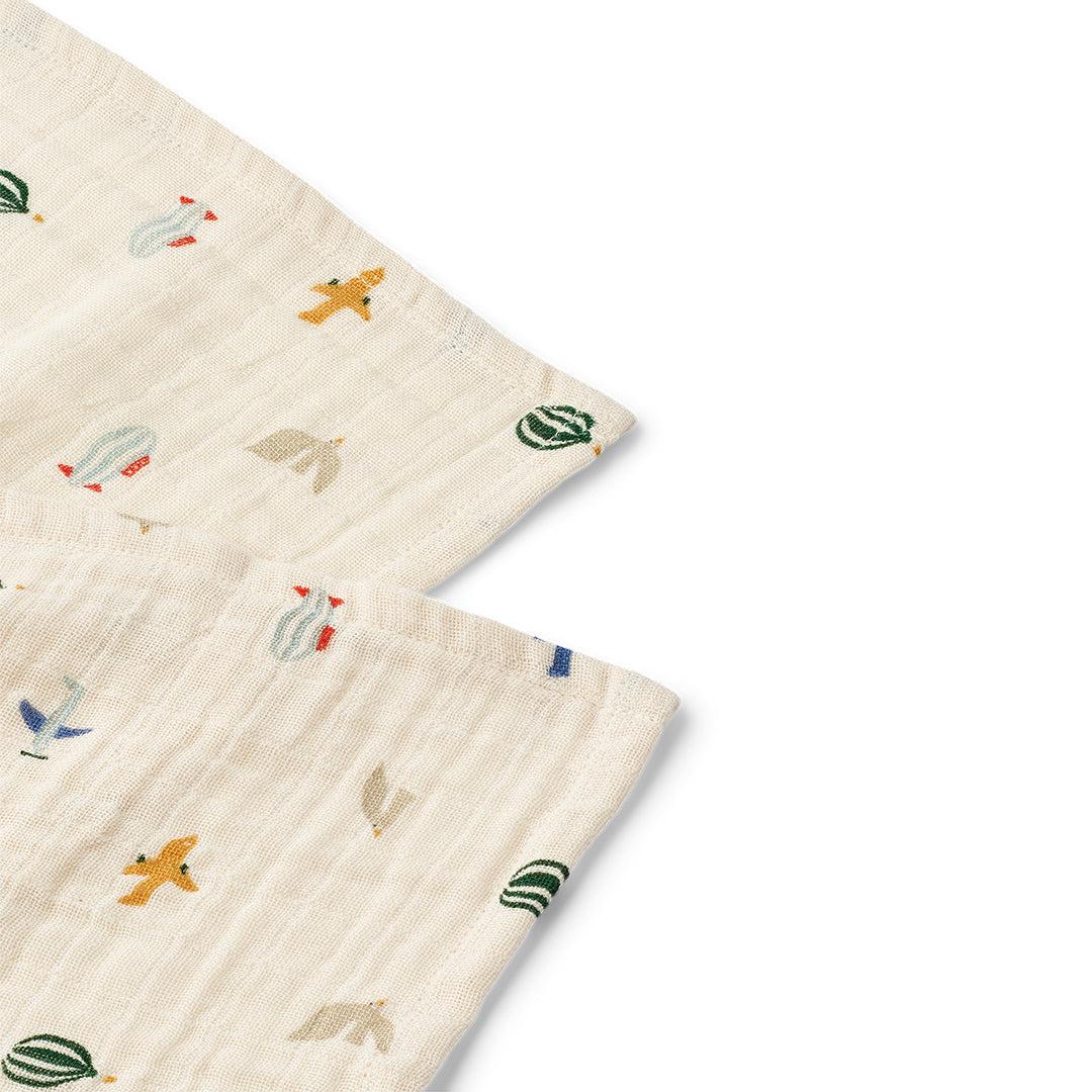  Liewood Lewis Muslin Cloth 2-Pack - Aviator / Ecru、mySite、merchandisen