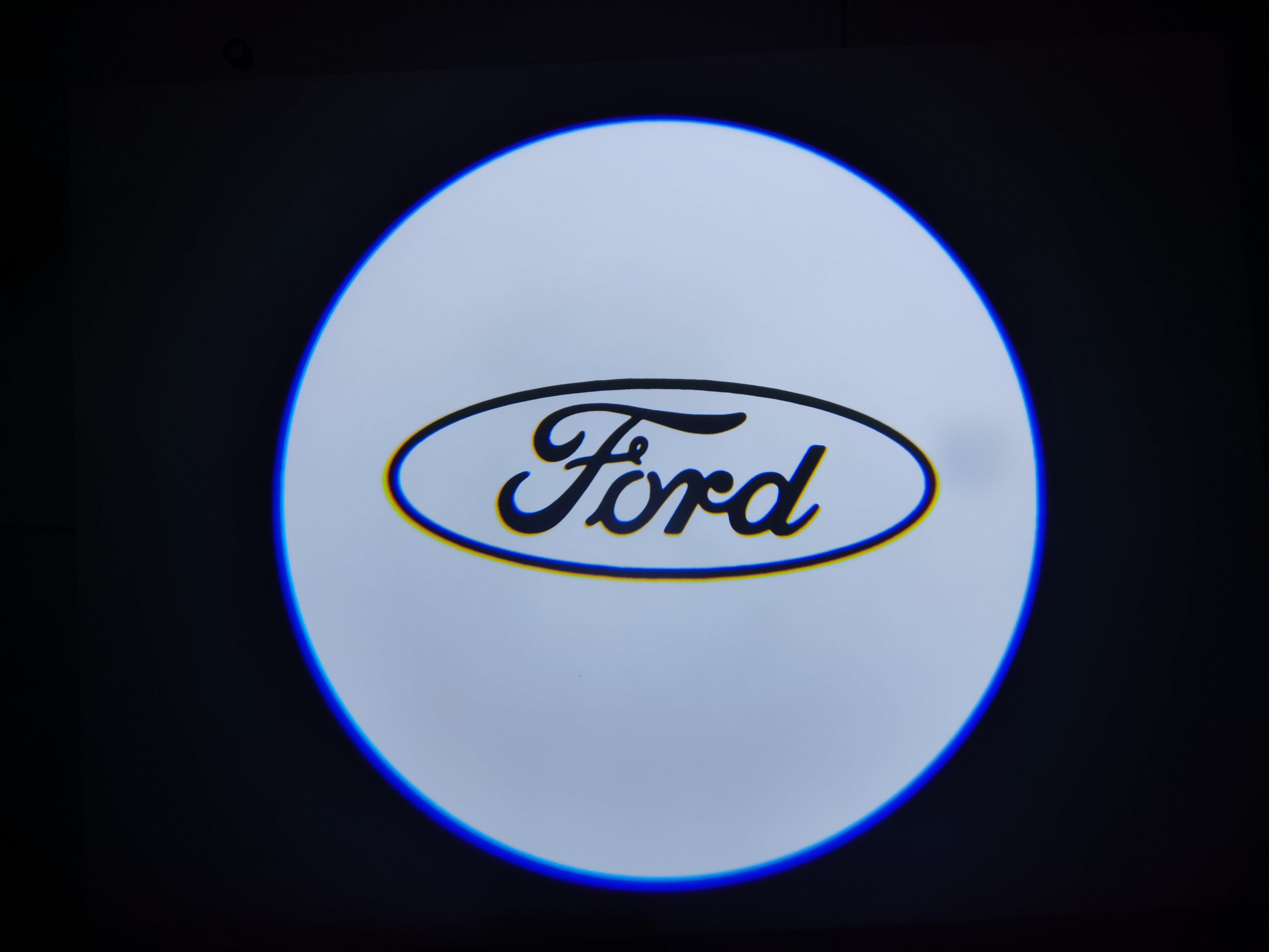 2x Ford Round Mirror light (plug&play) - 24 Logos、mySite、nflplayoffbracketp