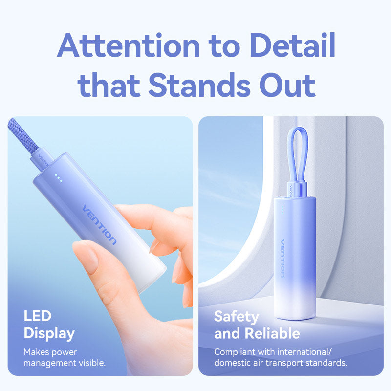 Vention 5000mAh Power Bank 20W、mySite、fannypackpong