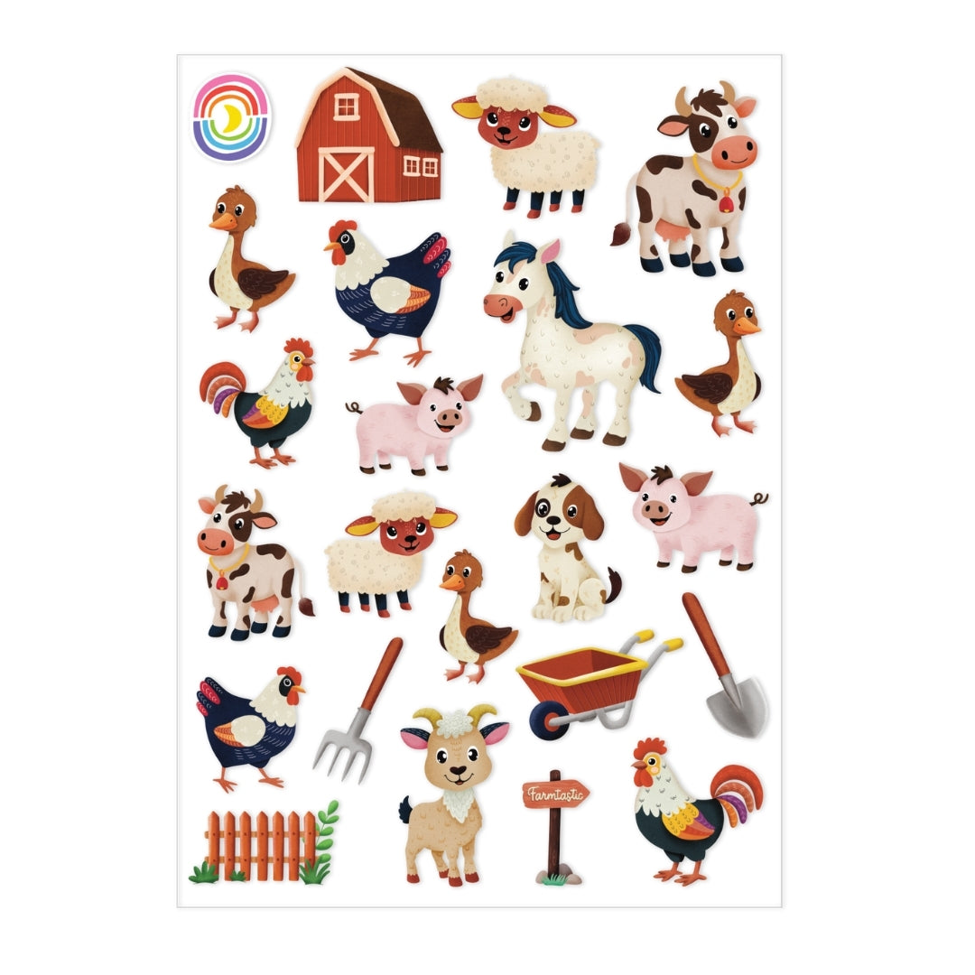  Barnyard Buddies A6 Sticker Sheet、mySite、ghnorth