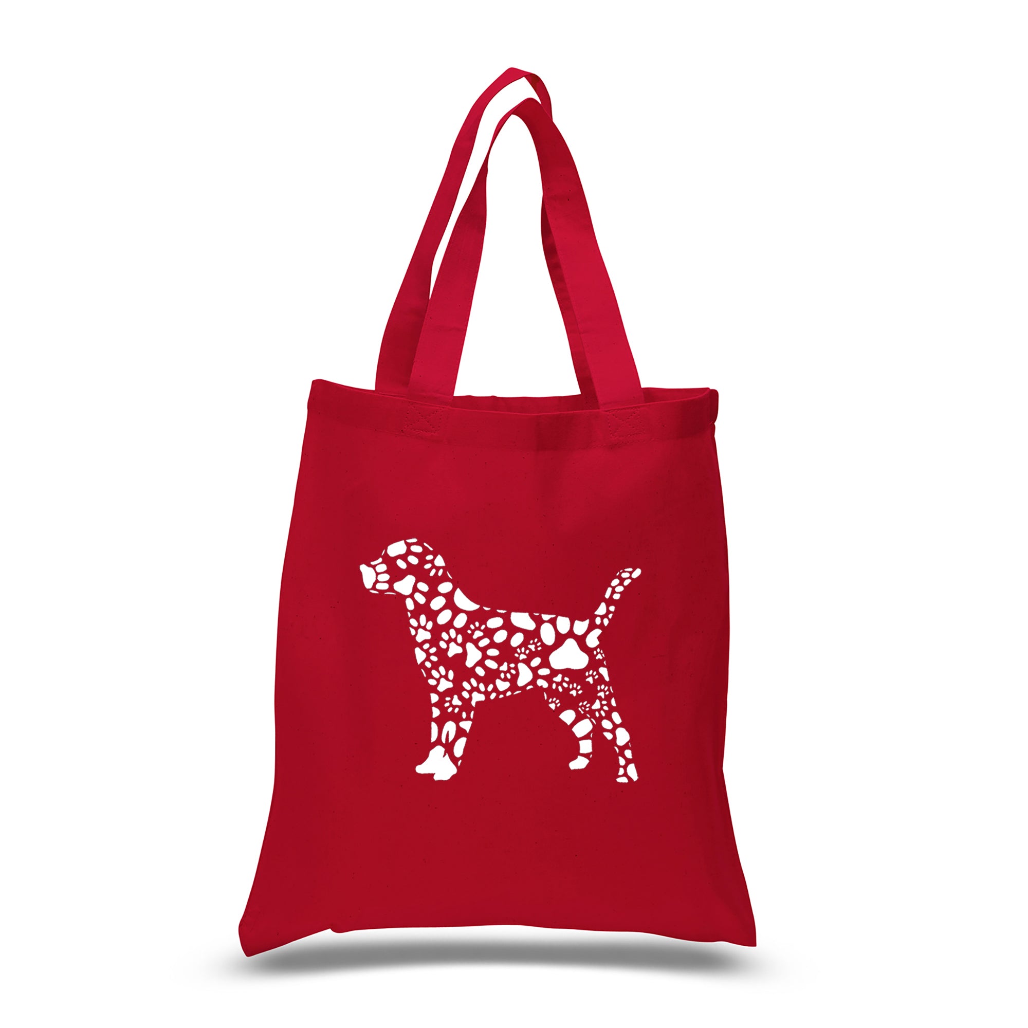 Dog Paw Prints - Small Word Art Tote Bag、mySite、camillekostekn
