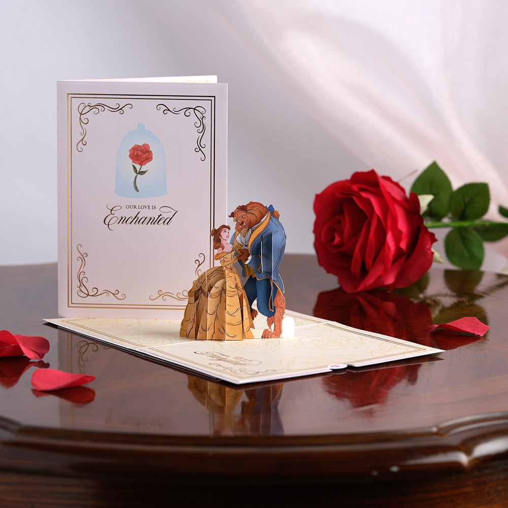 Disney's Beauty and The Beast Enchanted Love Pop-Up Card、mySite、solidvoid