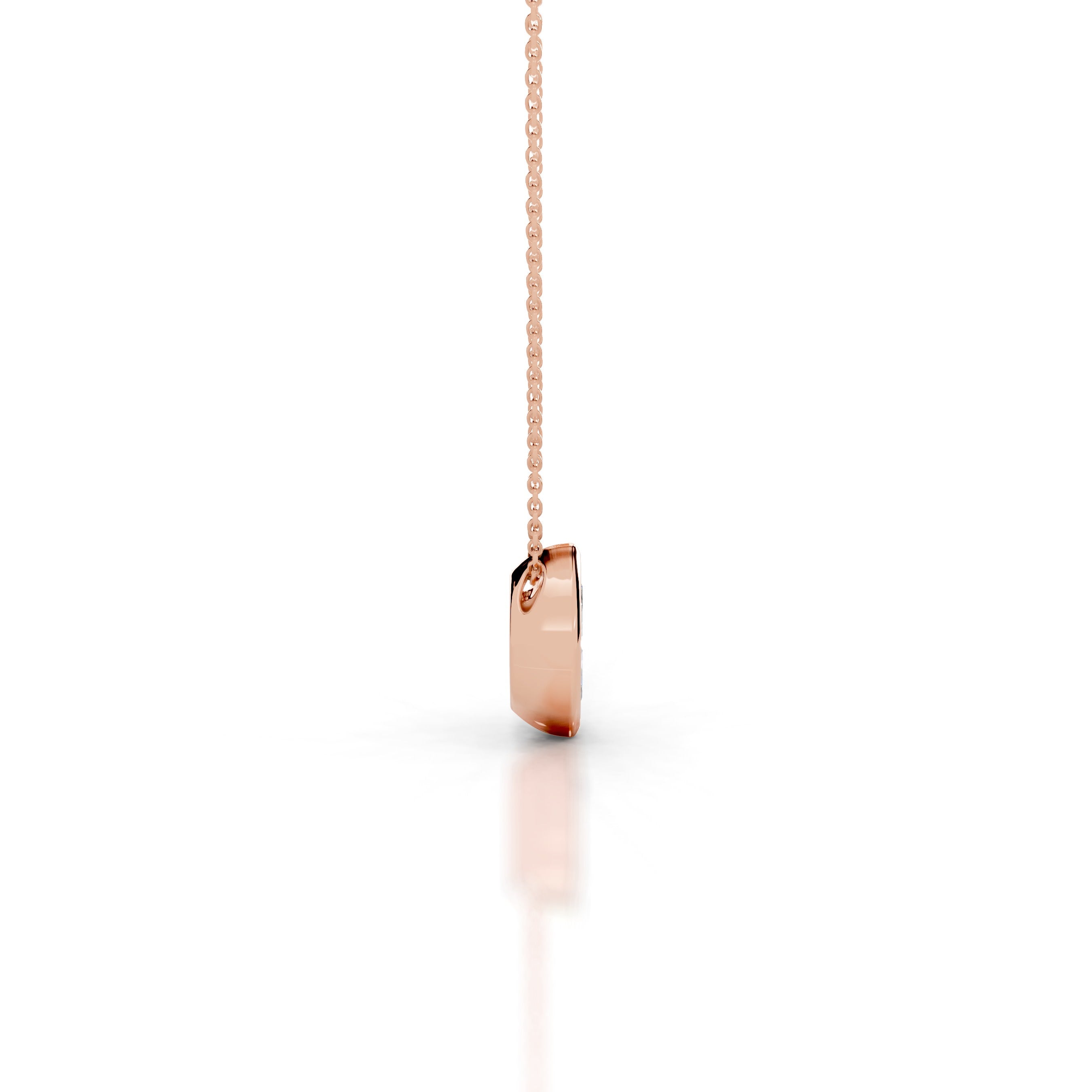 Gianna Lab Grown Diamond Pendant - 14K Rose Gold、mySite、hinf8tx79