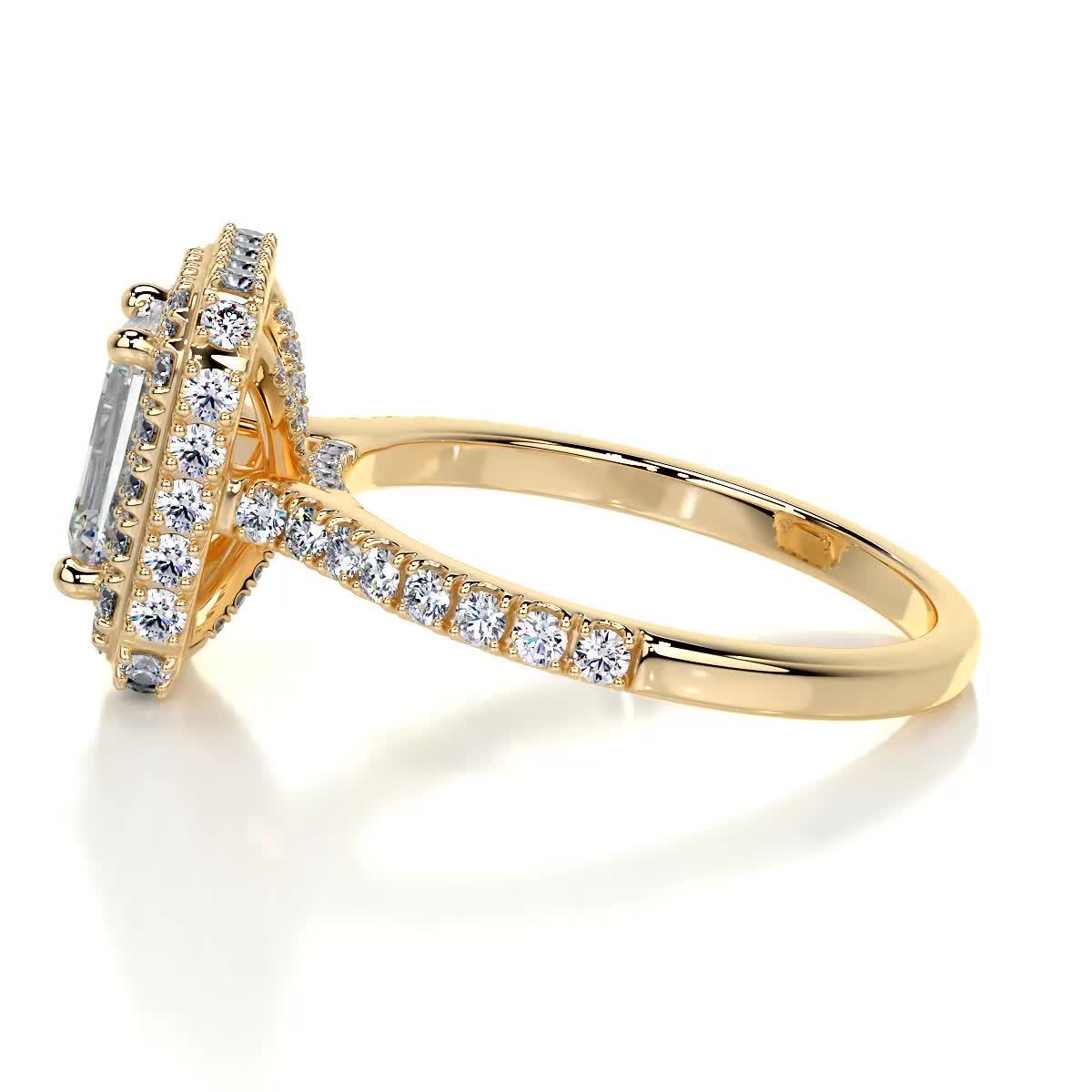 Lana Moissanite & Diamond Ring -18K Yellow Gold、mySite、hinf8tx79