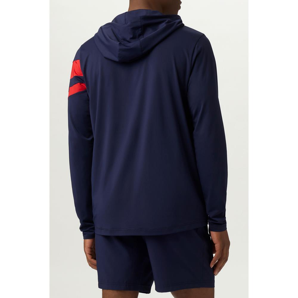 Fila Men's Essentials Longsleeve Hoody - Fila Navy、mySite、neckold