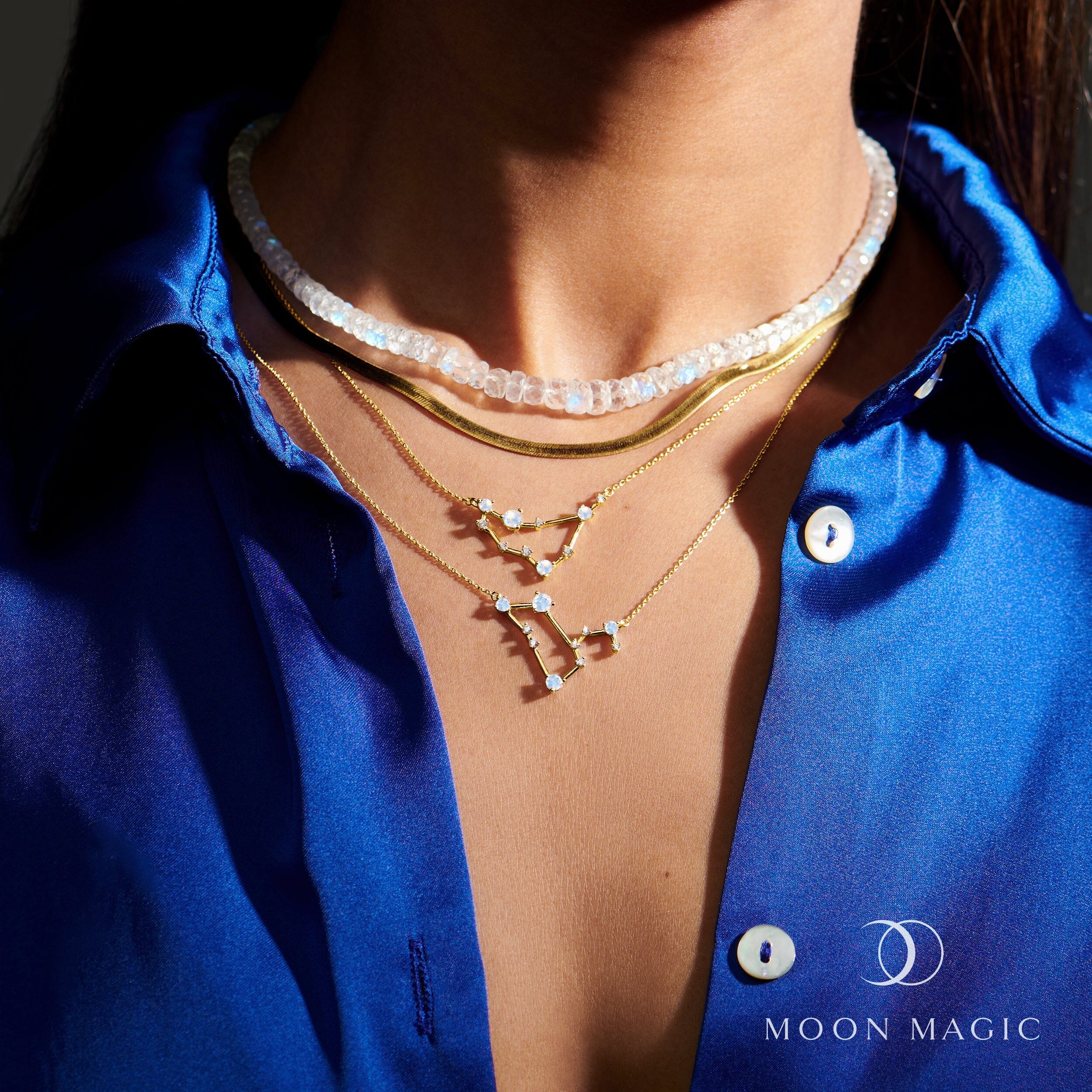 Moonstone Necklace - Zodiac Constellation + Free Gift Bag、mySite、hinf8tx79