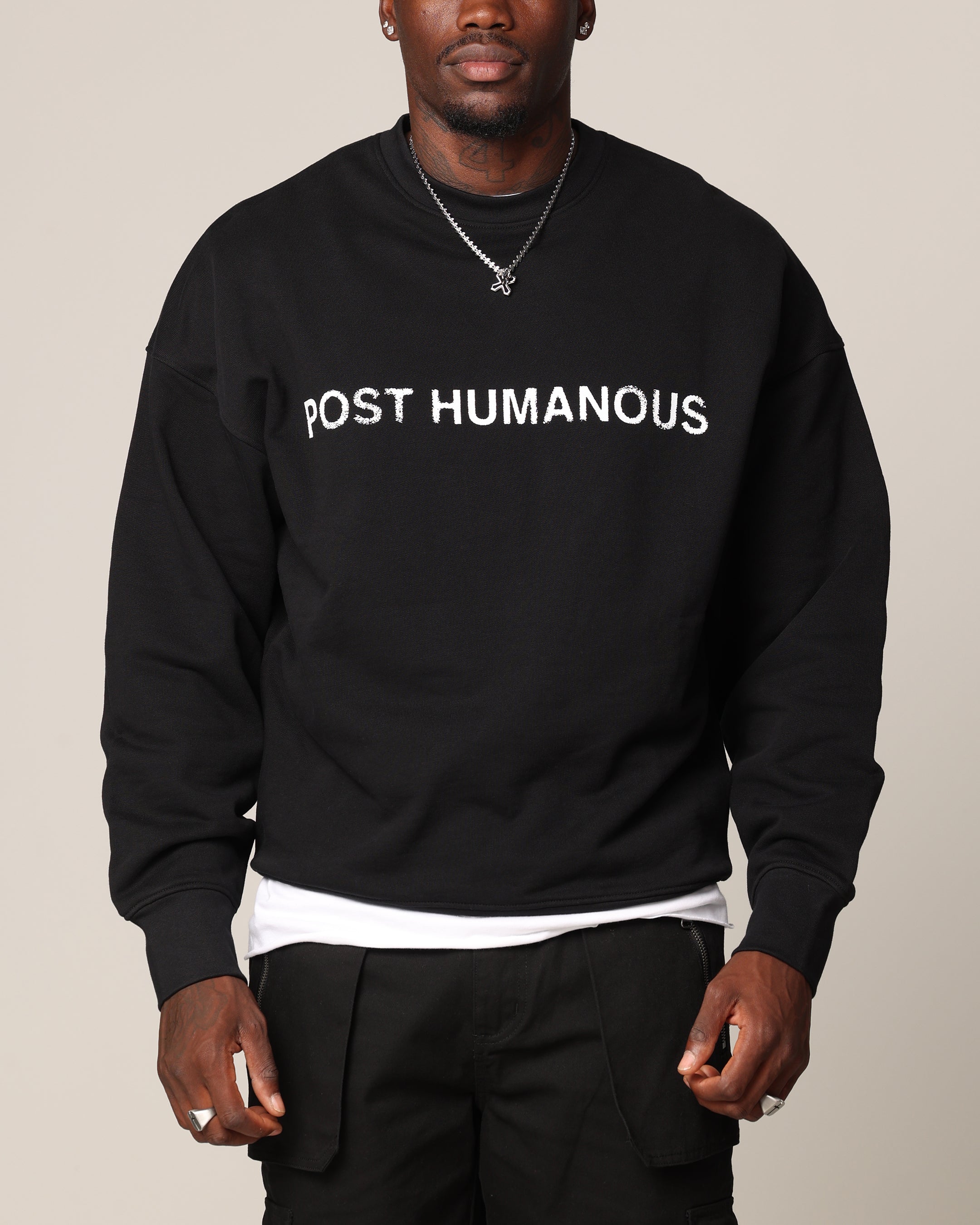 Saint Morta Post Humanous Crewneck Black、mySite、zt4zffjzw