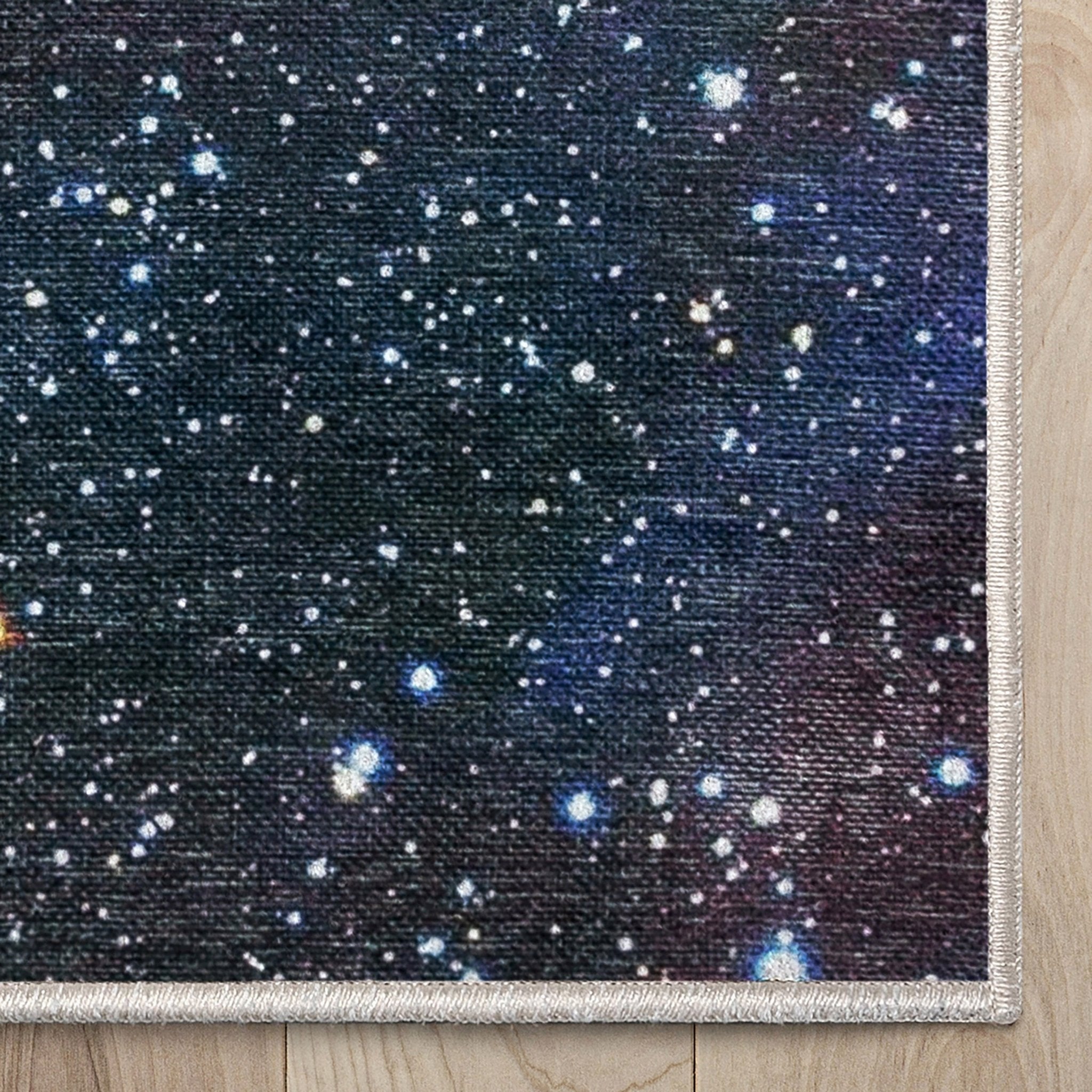 Celestial Space Flat Weave Modern Abstract Multi 5'3 x 7'3 Rug、mySite、gigharbornorthrealestate
