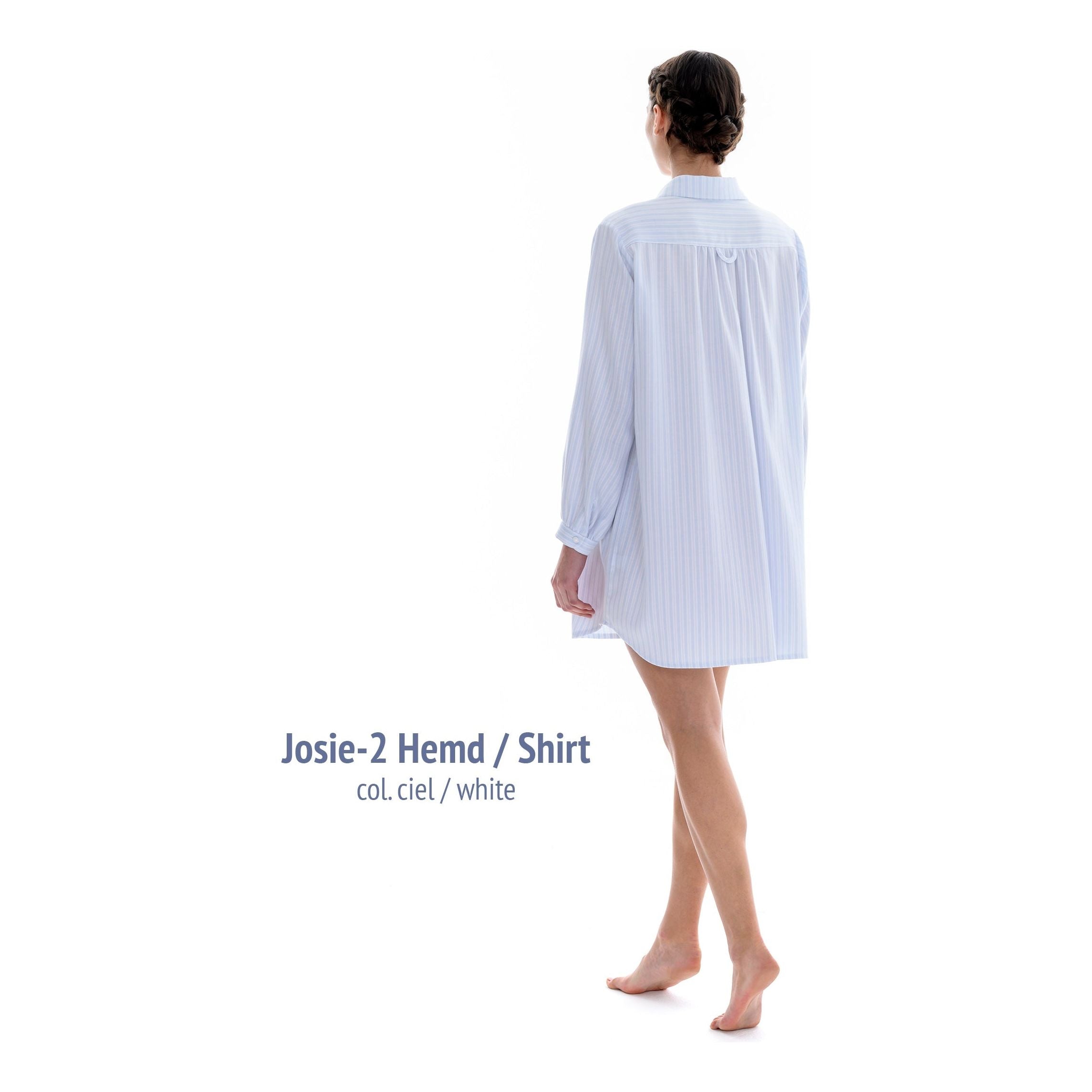  Celestine Josie Flannel Nightshirt - Blue、mySite、justintrudeaud