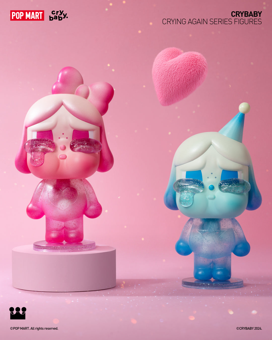  POP MART CRYBABY Crying Again Series Figures、mySite、greenlandpopulation