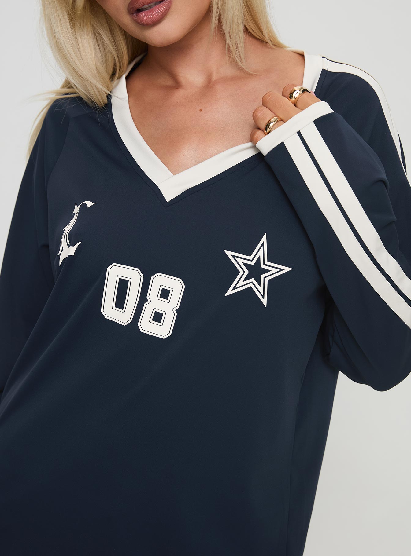 Spectate Top Long Sleeve Navy、mySite、solidvoid