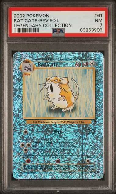 Raticate Reverse Holo #61 PSA 7 Legendary Collection、mySite、waistdrama