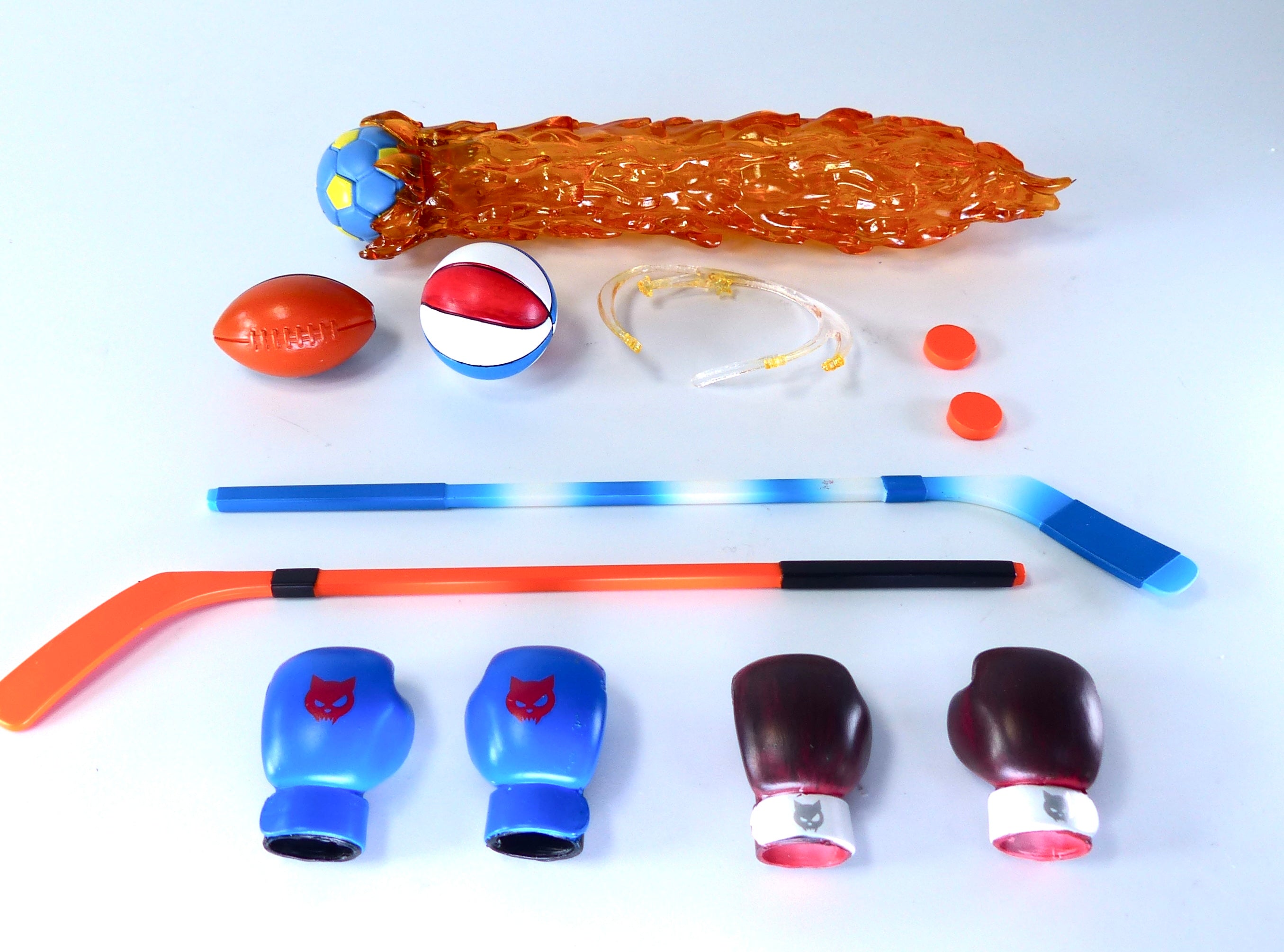 Super Action Stuff Action Figure Accessory Set (Set B Cats with Knives Arcade)、mySite、hgirdovlk