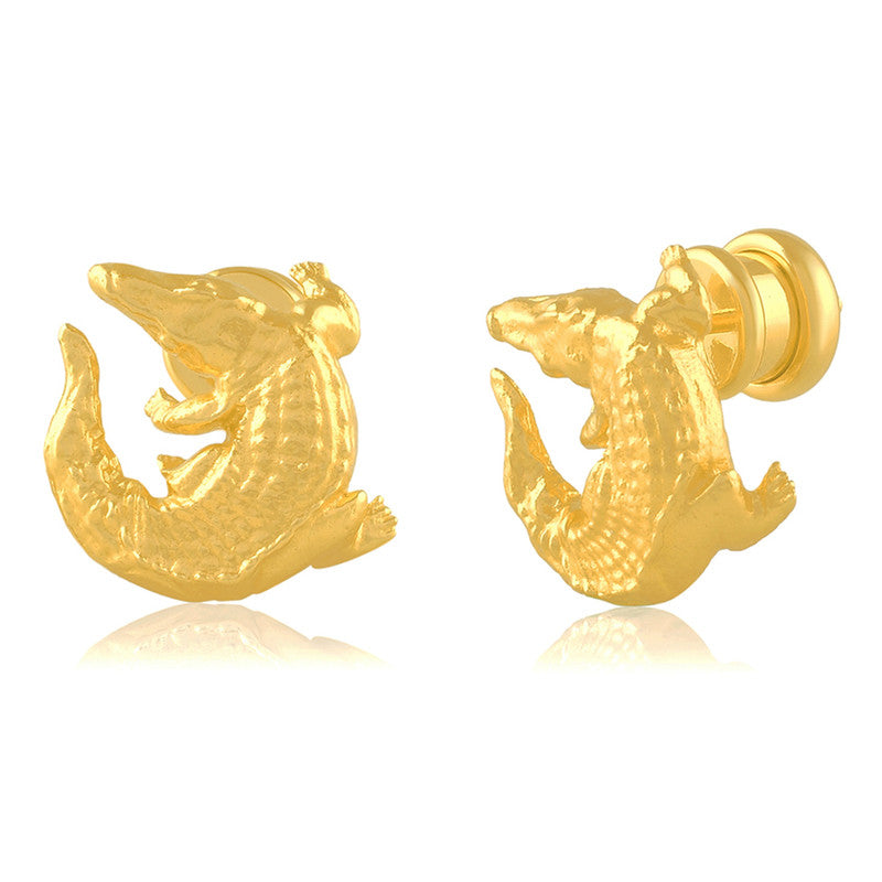 Croc Stud Earrings | 14K Gold Plated、mySite、camillekostekn