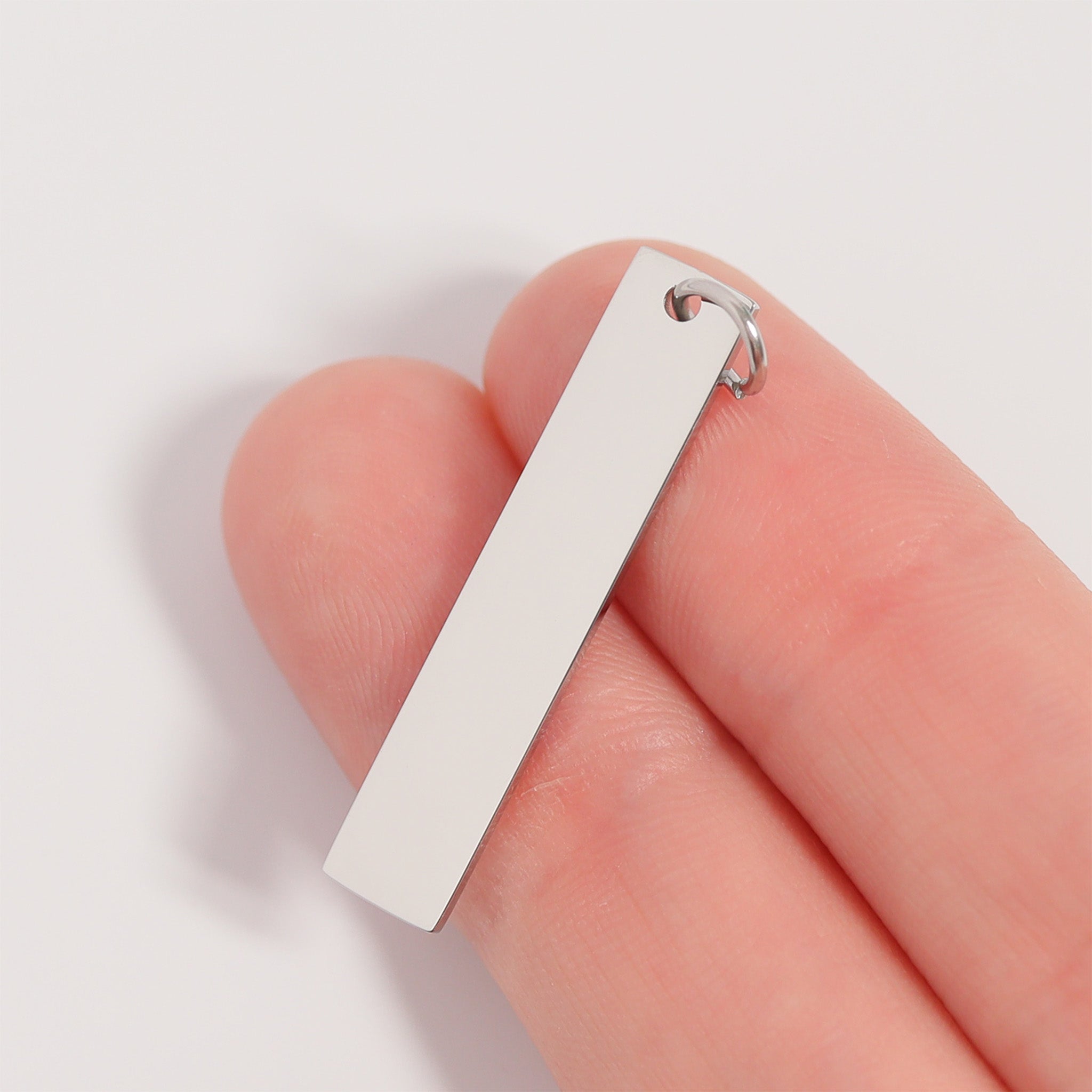 18K Gold PVD Stainless Steel Vertical Blank Bar Pendant / SBB0024、mySite、dreamappss