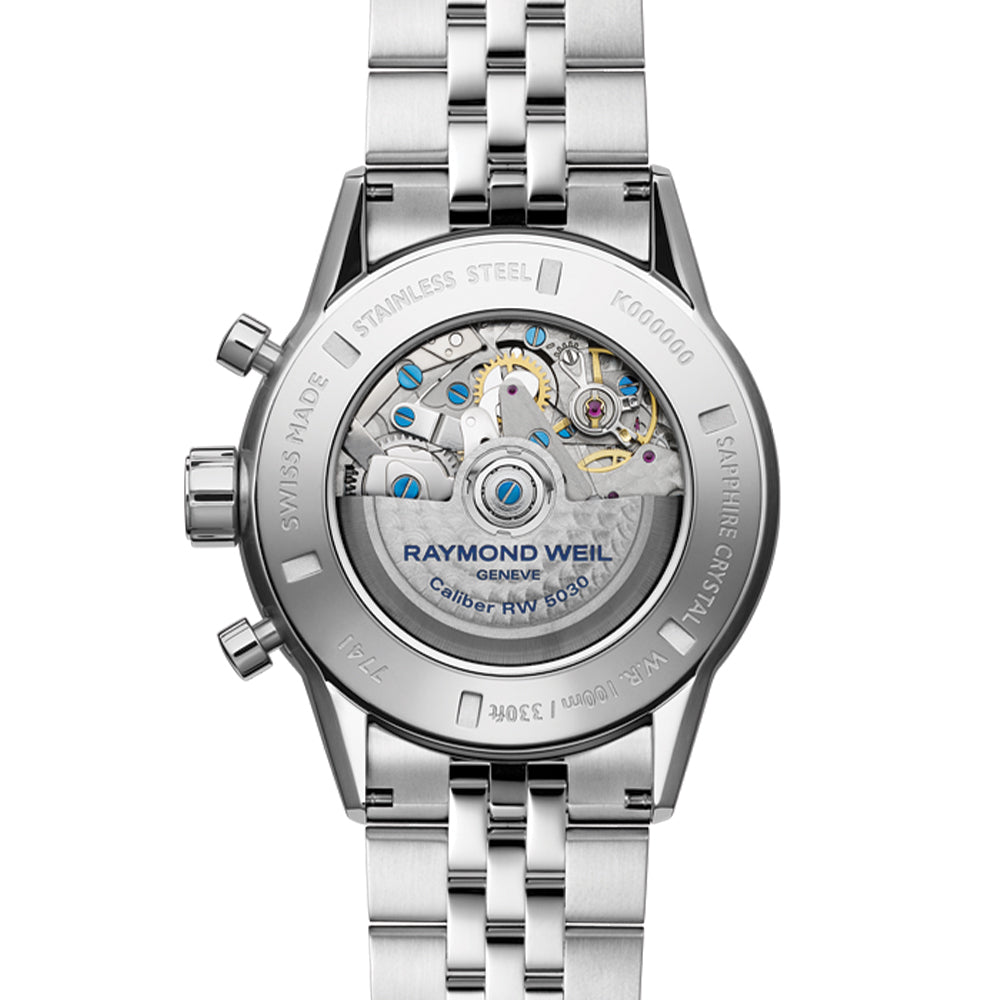  Freelancer Automatic Chronograph Ceramic Bezel 43.5mm - Blue on Bracelet