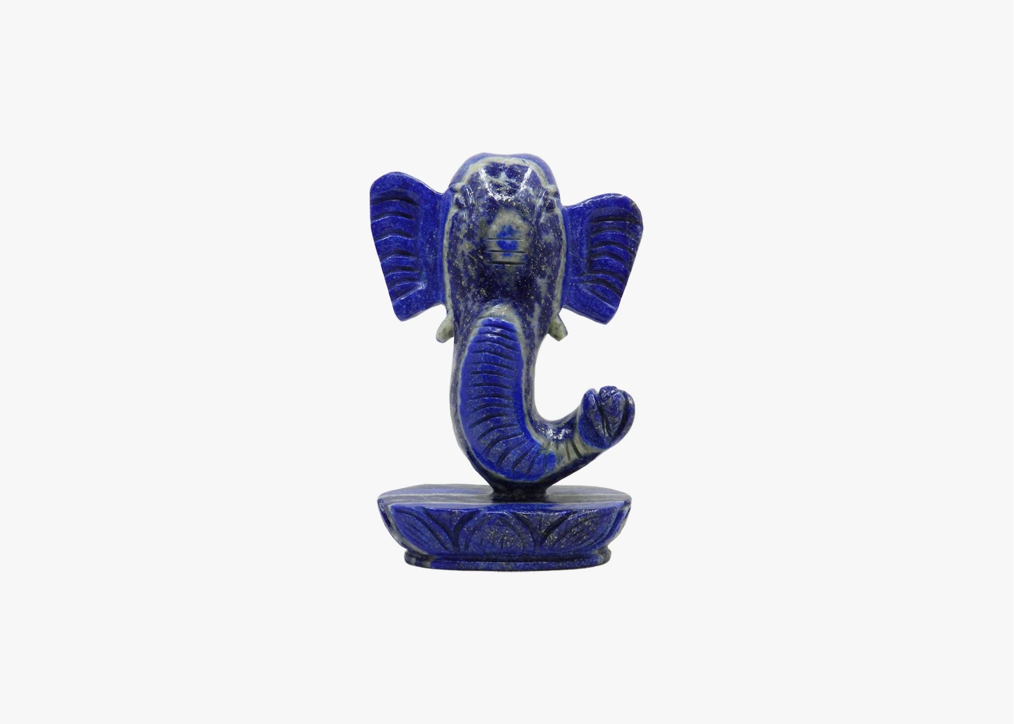 Ganesha Statue - Lapis Lazuli (Small, 12.5 cm)、mySite、topwebapps