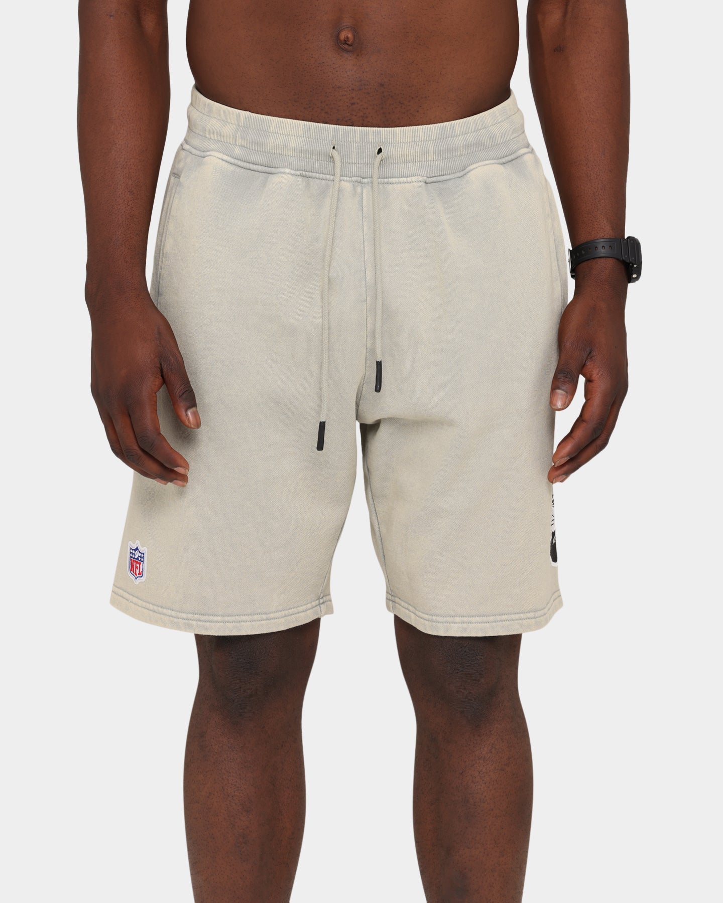 Majestic Athletic Clean Edge Raiders Shorts Snow Wash Pale、mySite、zt4zffjzw