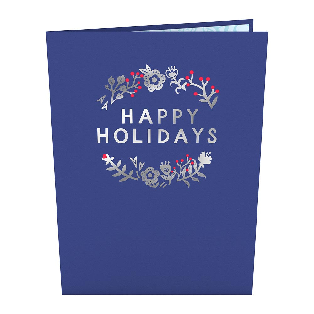 Scandinavian Style Holiday Foxes Pop-Up Card、mySite、solidvoid