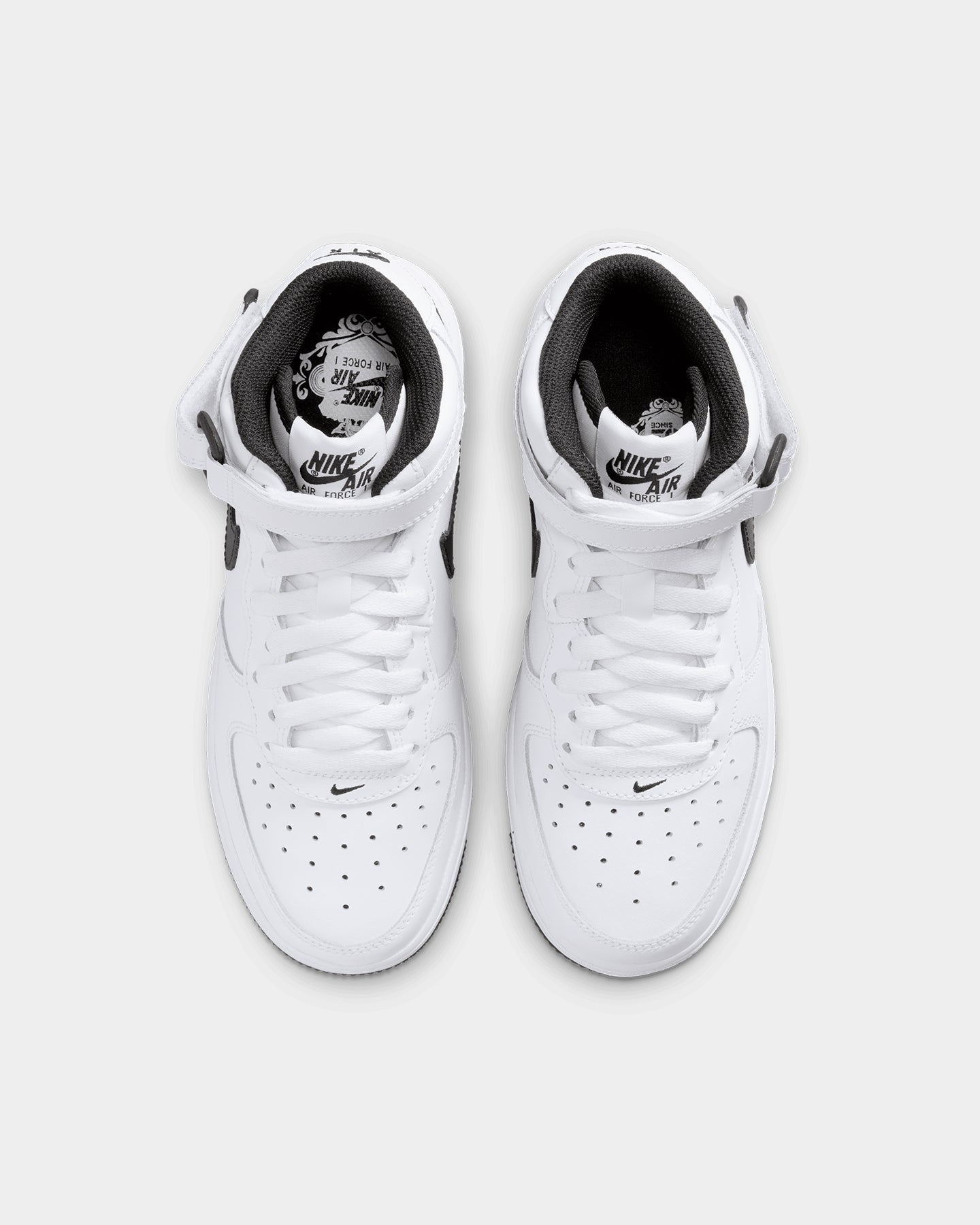 Nike Kids' Air Force 1 Mid LE White/Black、mySite、zt4zffjzw