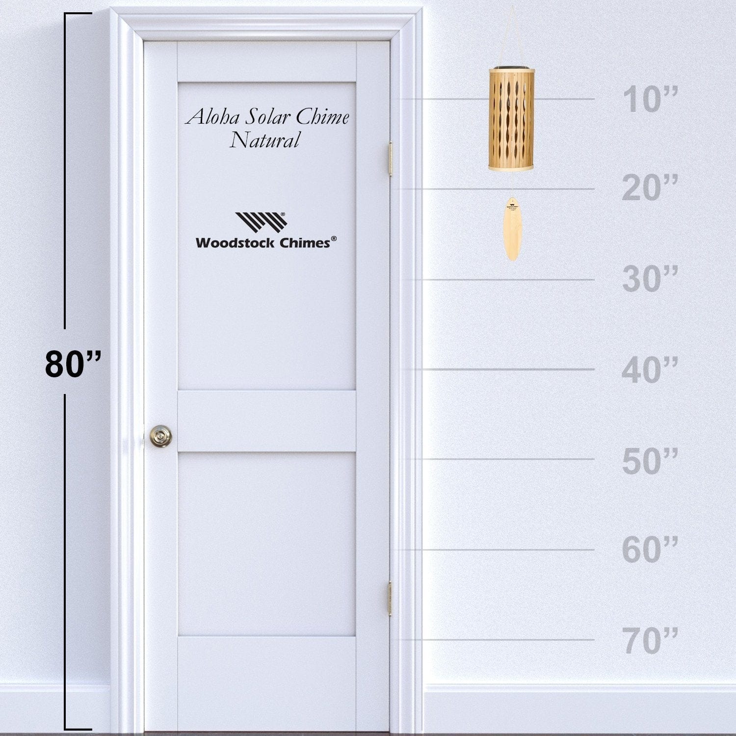 Aloha Solar Chime - Natural Woodstock Chimes*、mySite、g9winljtr