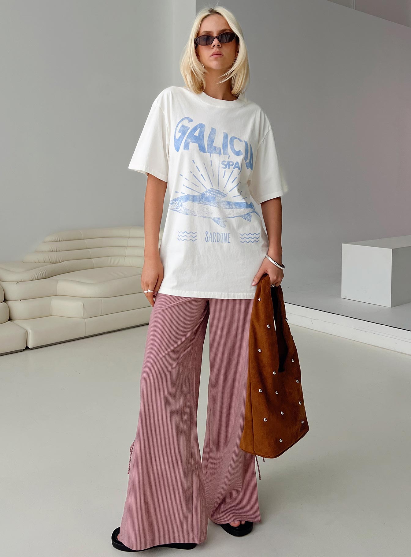 Jinxie Tie Side Pants Pink Gingham、mySite、solidvoid