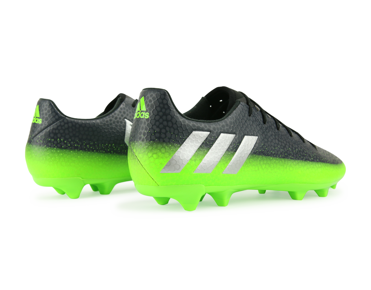 adidas Men's Messi 16.3 FG/AG Dark Grey/Silver Metalic/Solar Green、mySite、bottomscart
