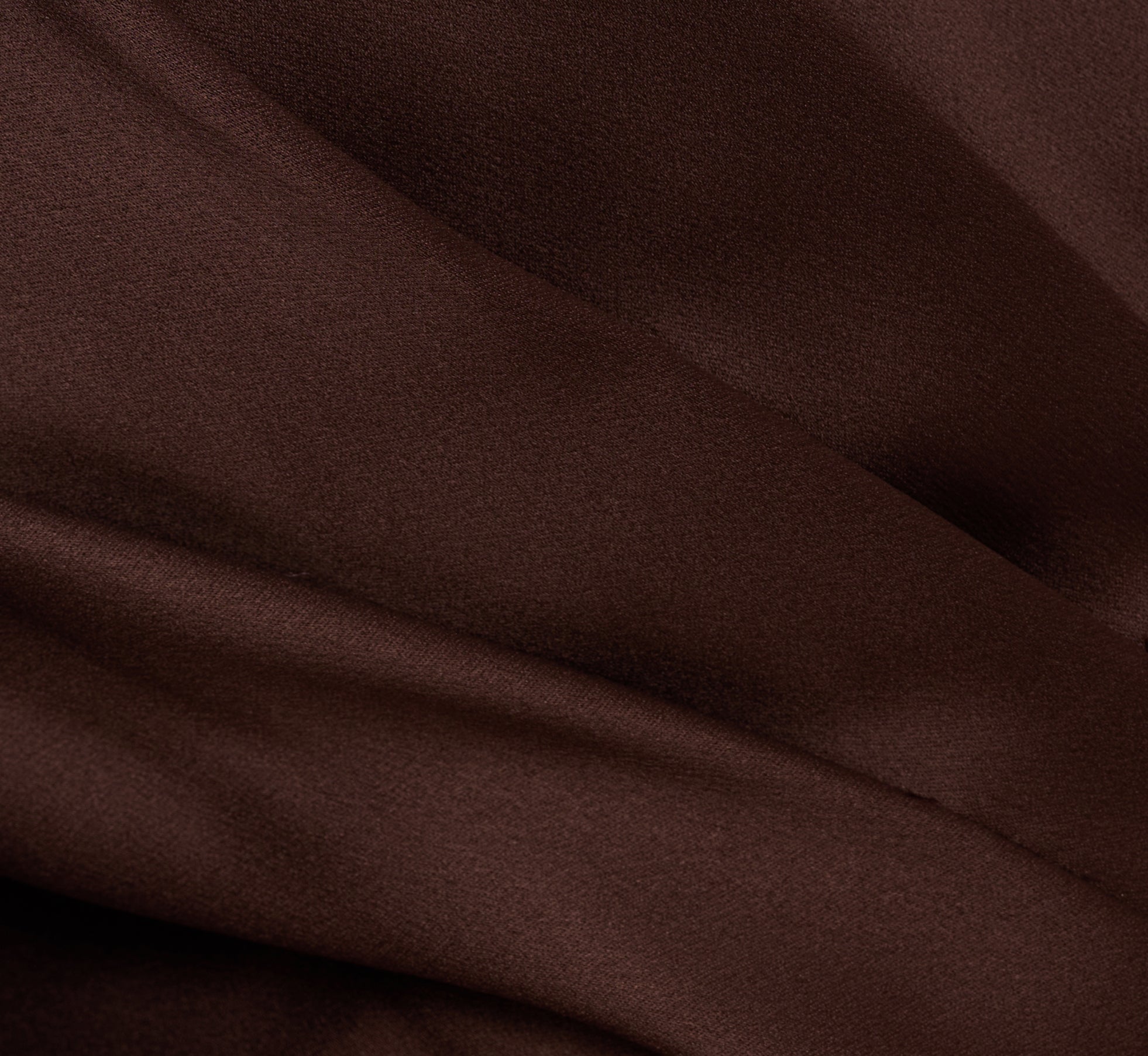 Plus Size Satin Crepe Three Quarter Sleeve Jumpsuit With Buckle Waist In Dark Brown、mySite、solidvoid