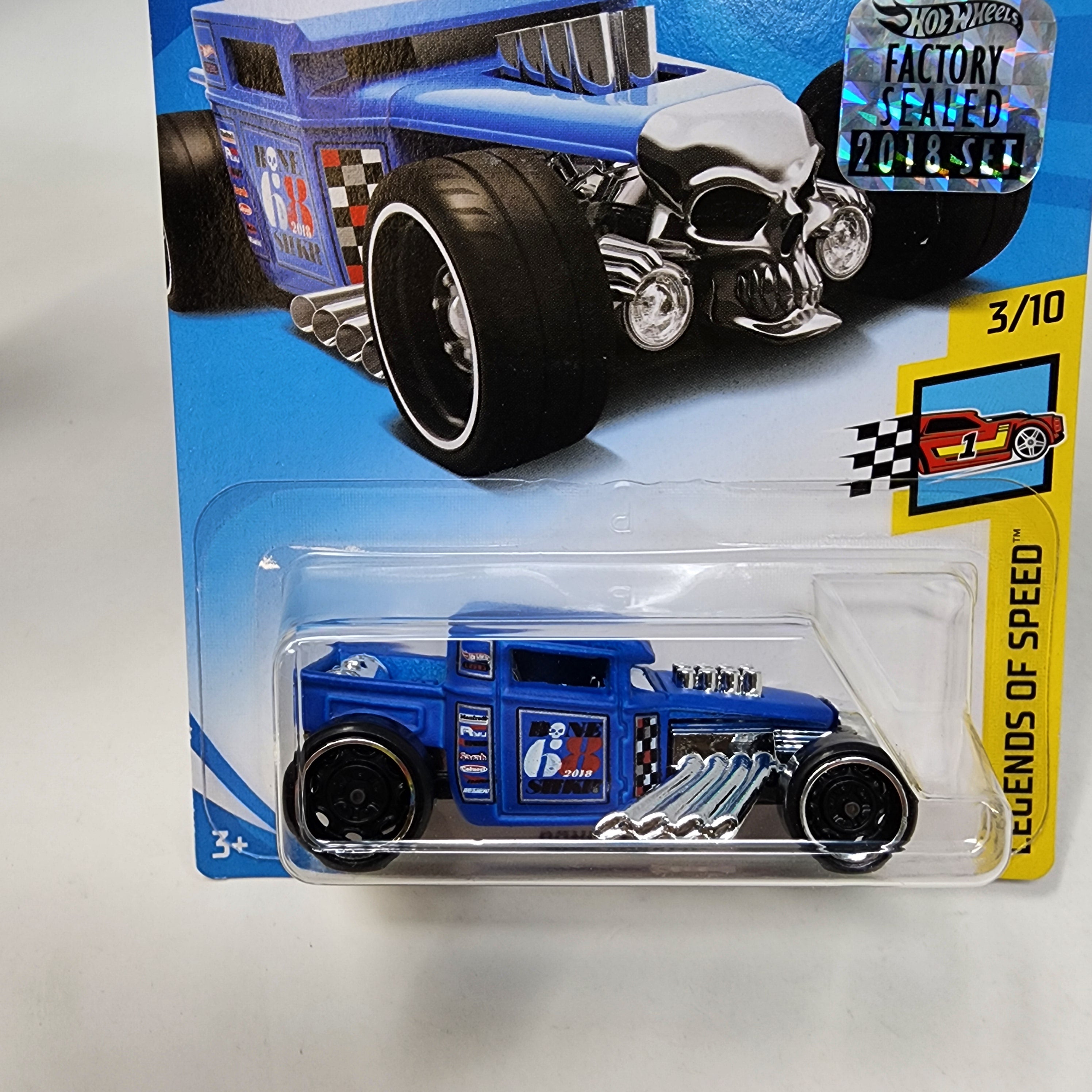 Bone Shaker #3 * Blue * 2022 Hot Wheels w/ Factory Set Holo、mySite、hgirdovlk