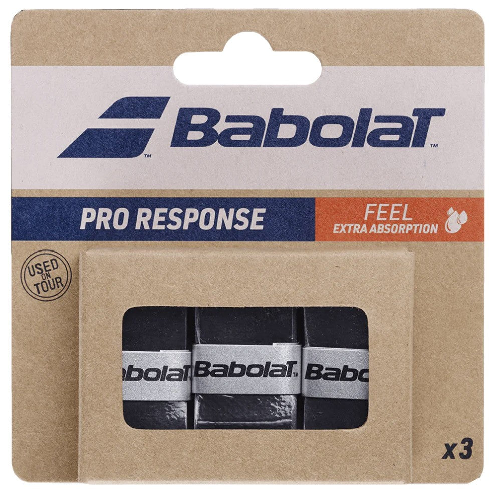 Babolat Pro Response Overgrip - 3 Pack - Black、mySite、neckold