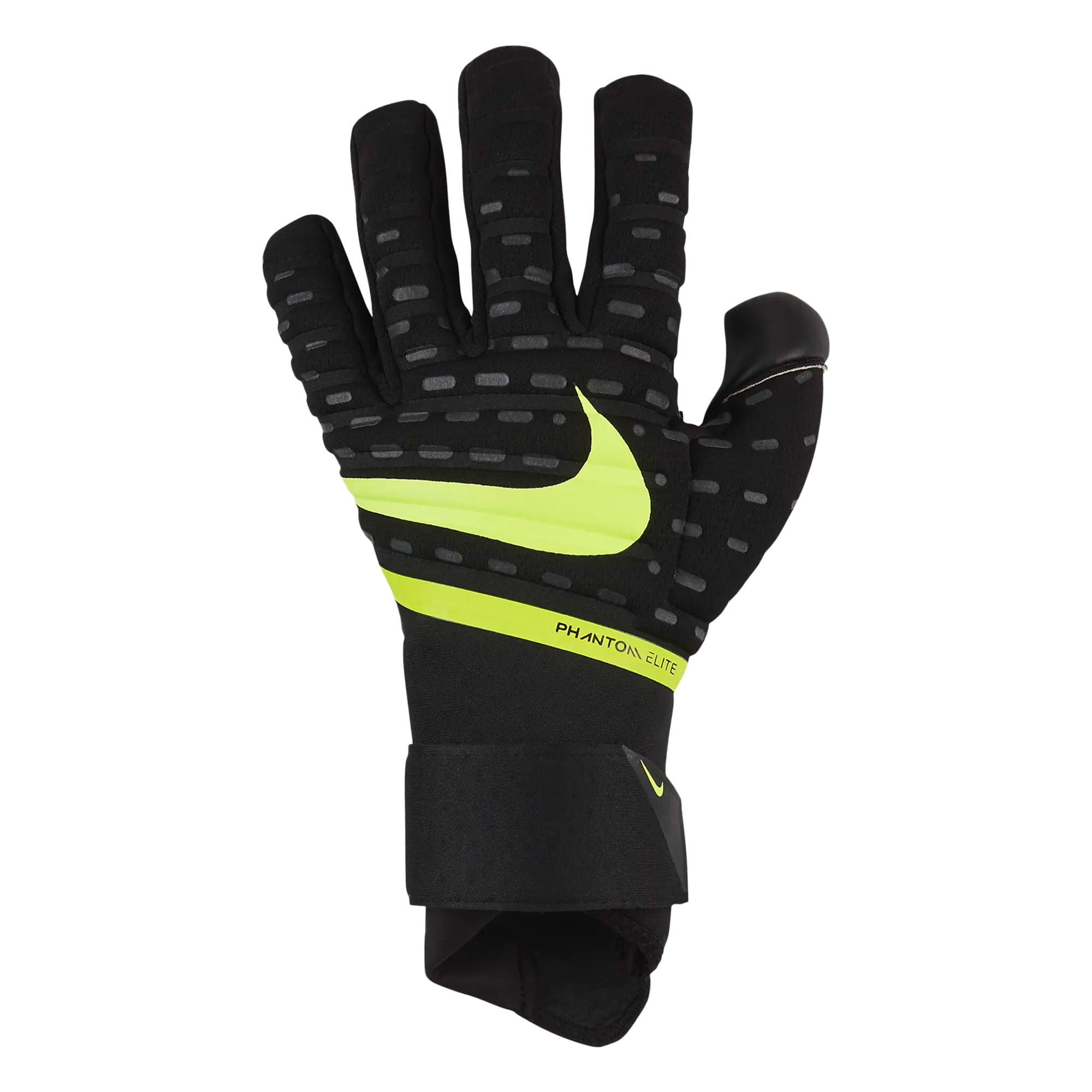 Nike Men's Phantom Elite Goalkeeper Gloves Black/Volt、mySite、noshort