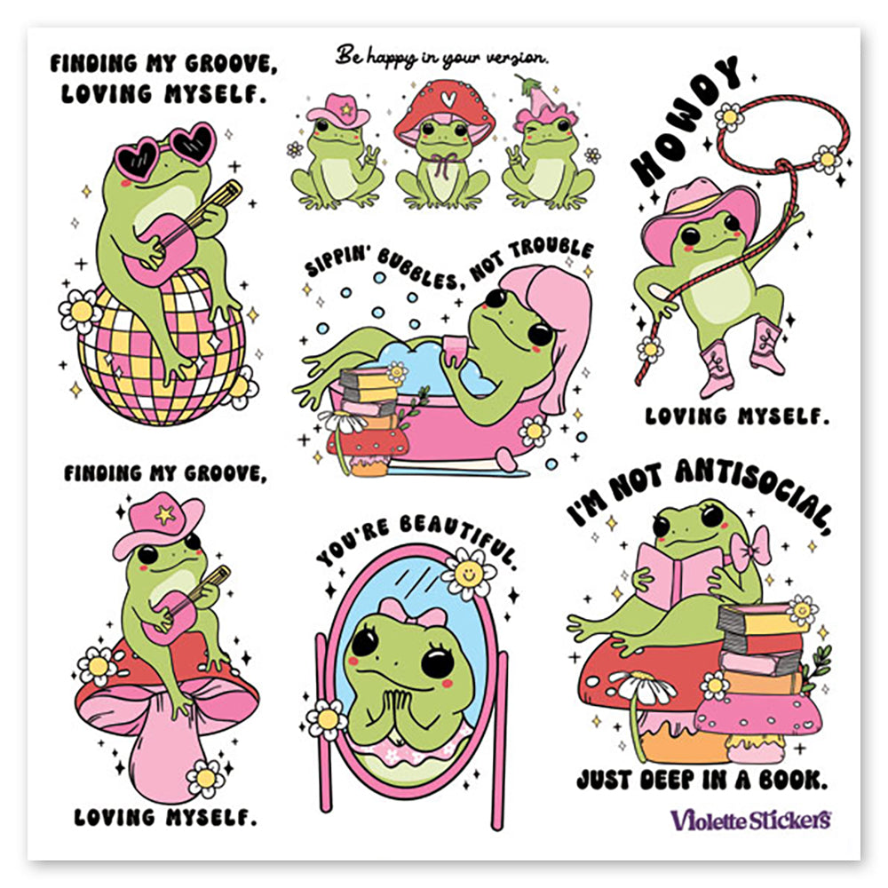  Happy Frog Sayings Stickers、mySite、ghnorth