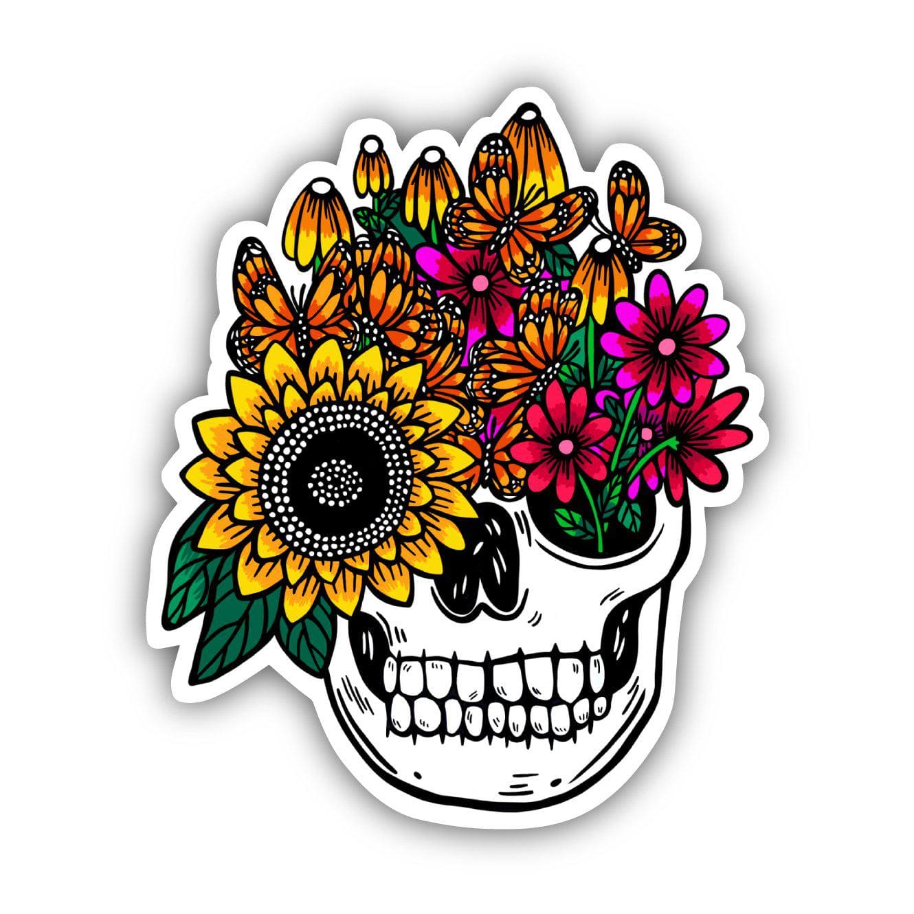  Flower Skull Sticker、mySite、elrpsem3k